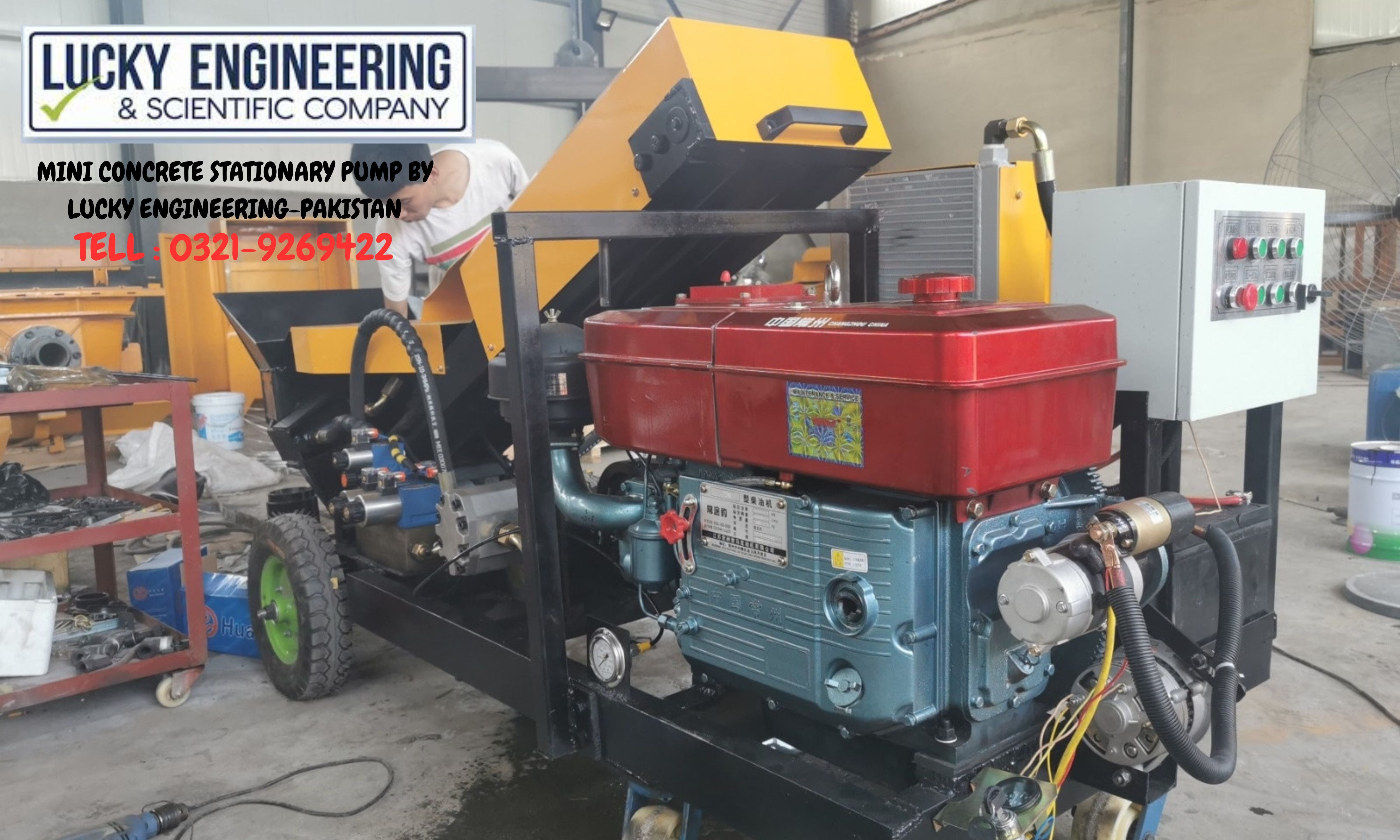 Mini Concrete Stationary Pump Tell: 03219269422