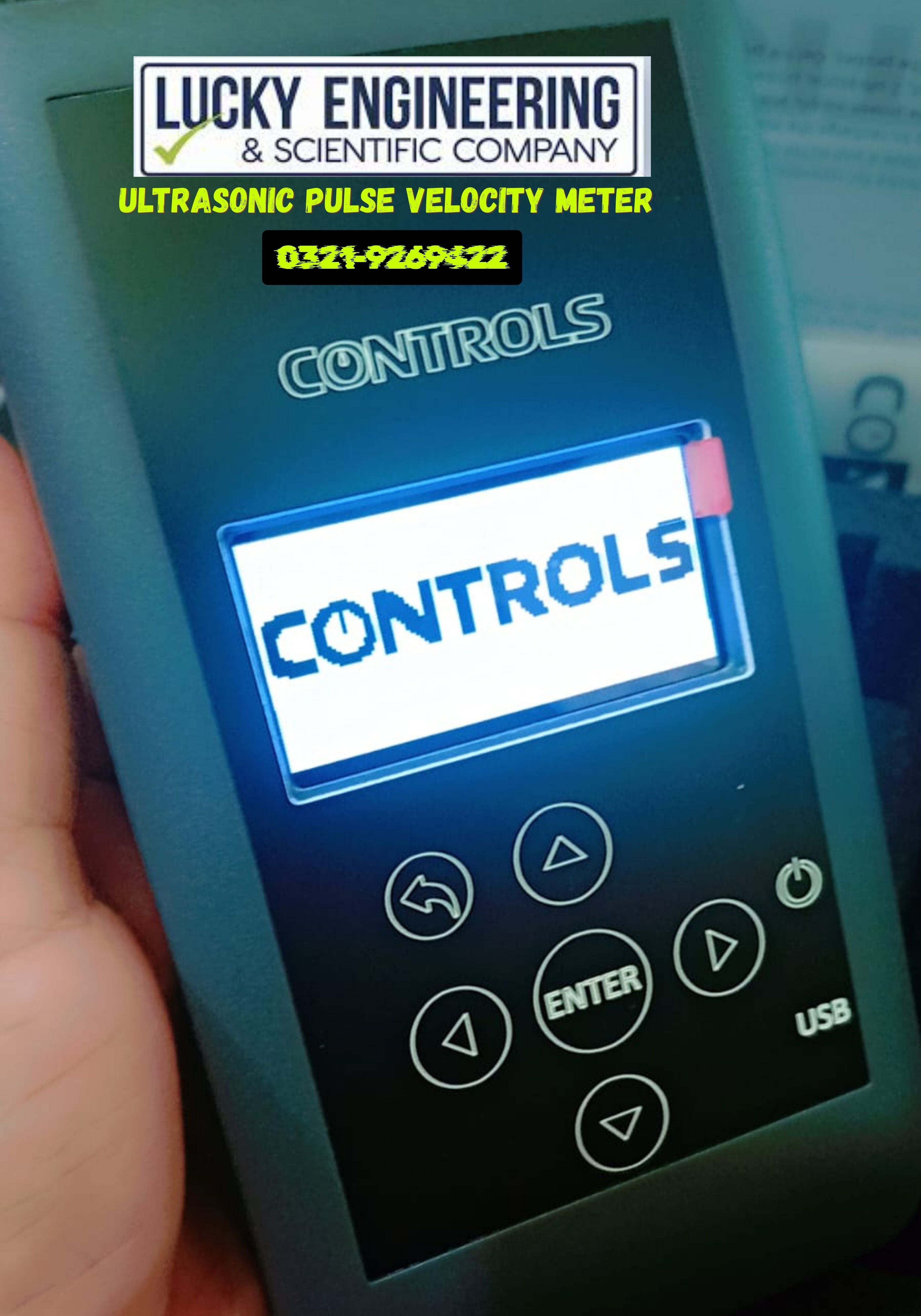 Controls (Italy) Ultrasonic Pulse Velocity Tester (UPV Tester) - Tell: 03219269422