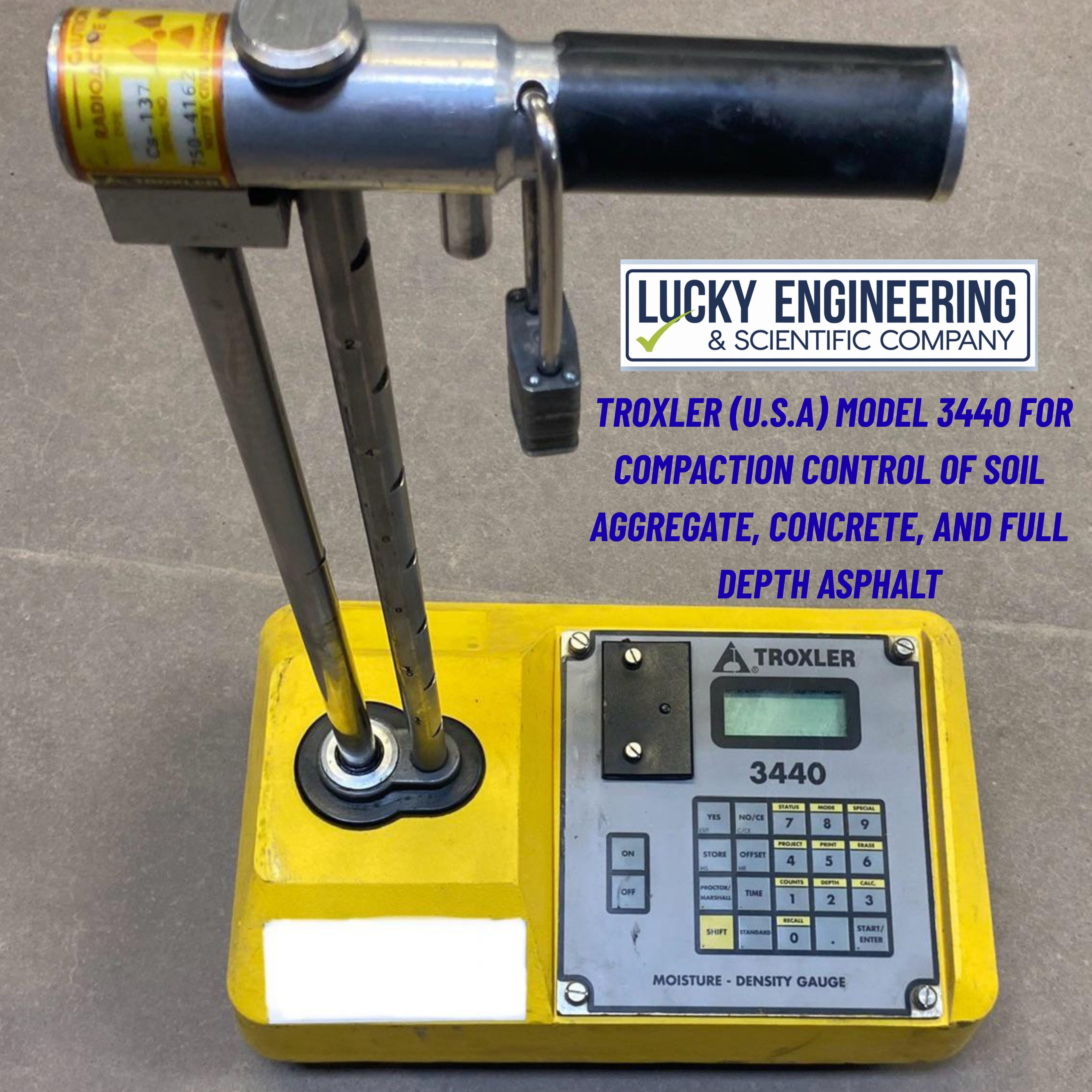 Troxler (U.S.A) Soil Compaction & Moisture Testing Machine