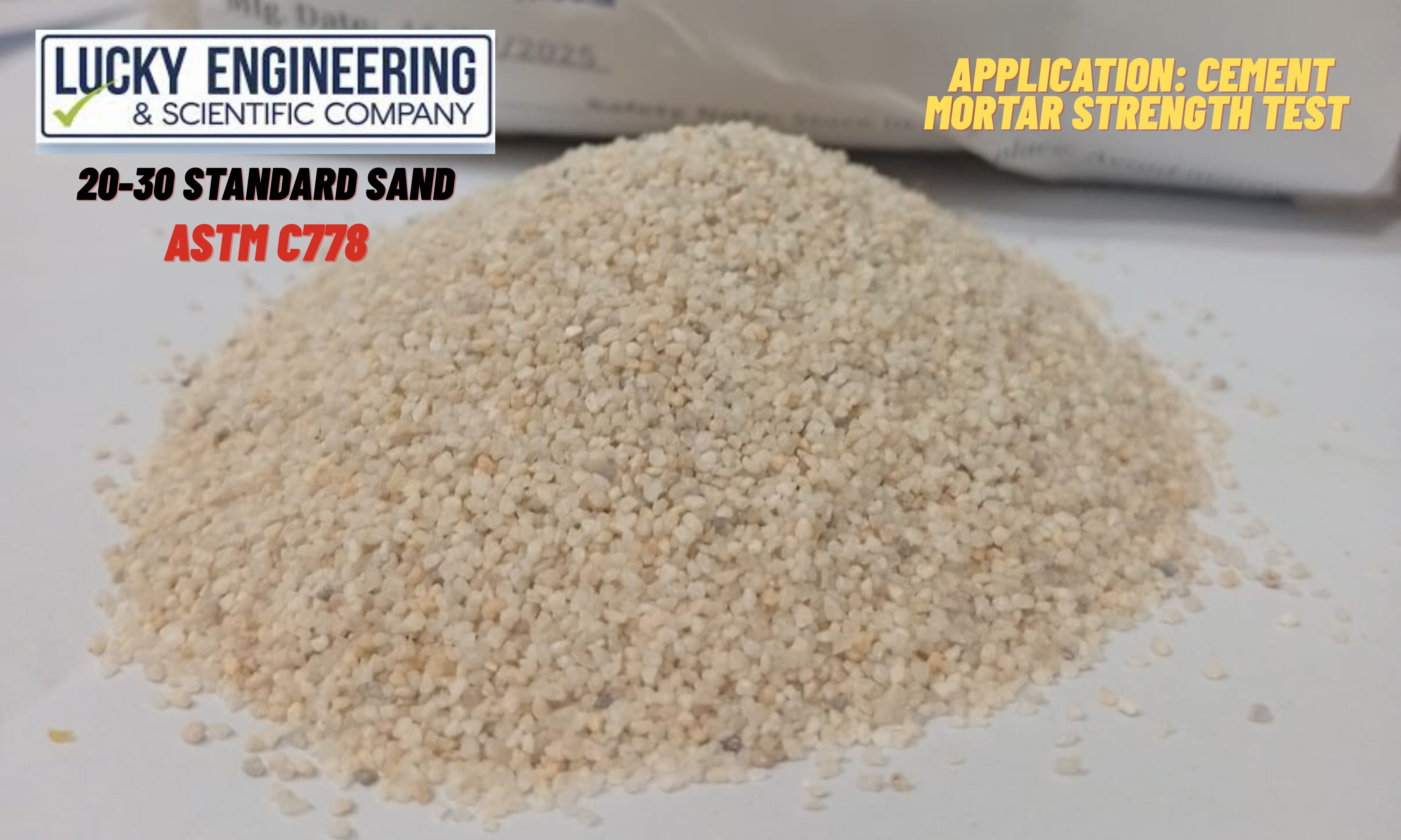20-30 Standard Sand ASTM C778 Tell: 03219269422