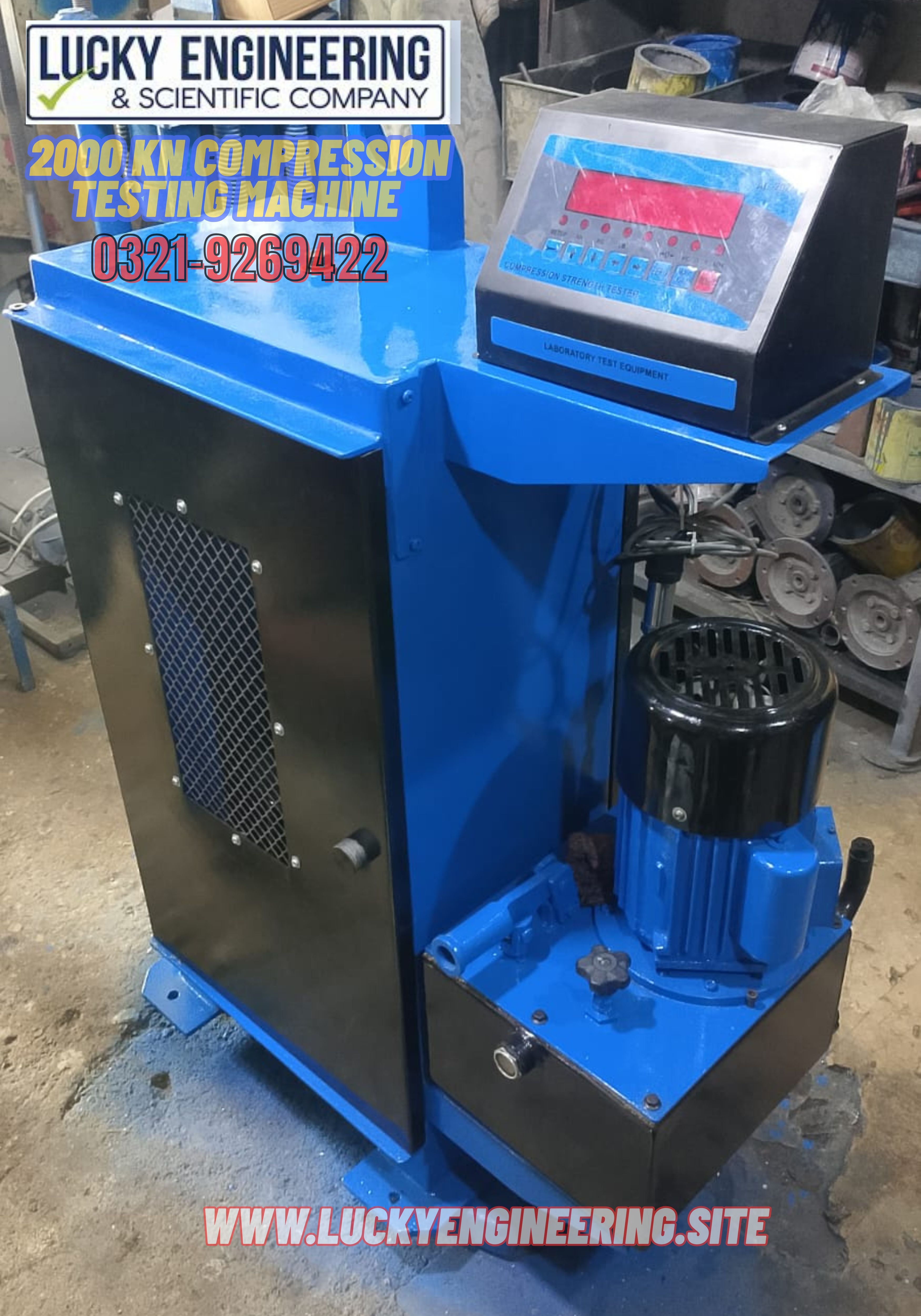 Concrete Cubes & Cylinders Testing Machine 2000 Kn