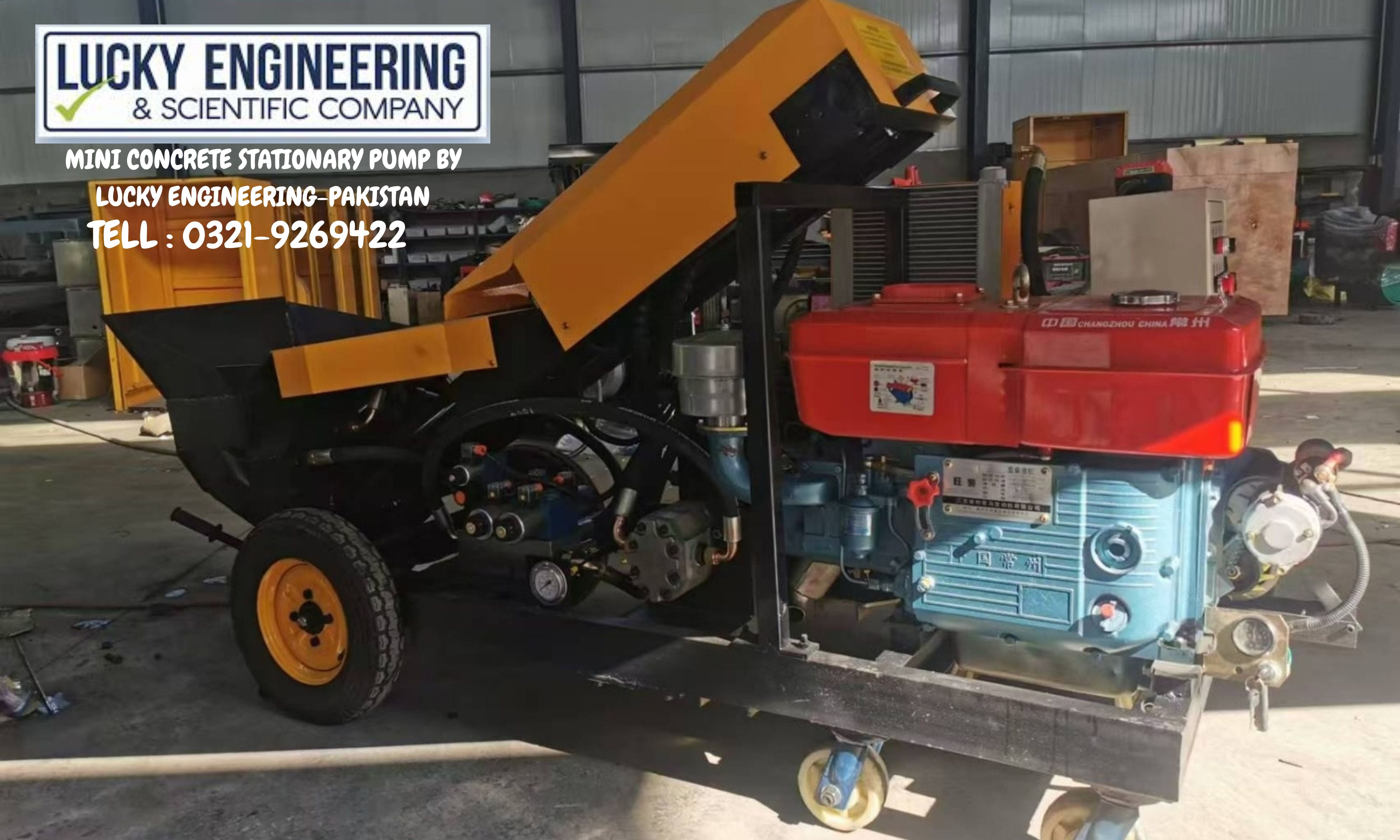 Mini Concrete Stationary Pump Tell: 03219269422