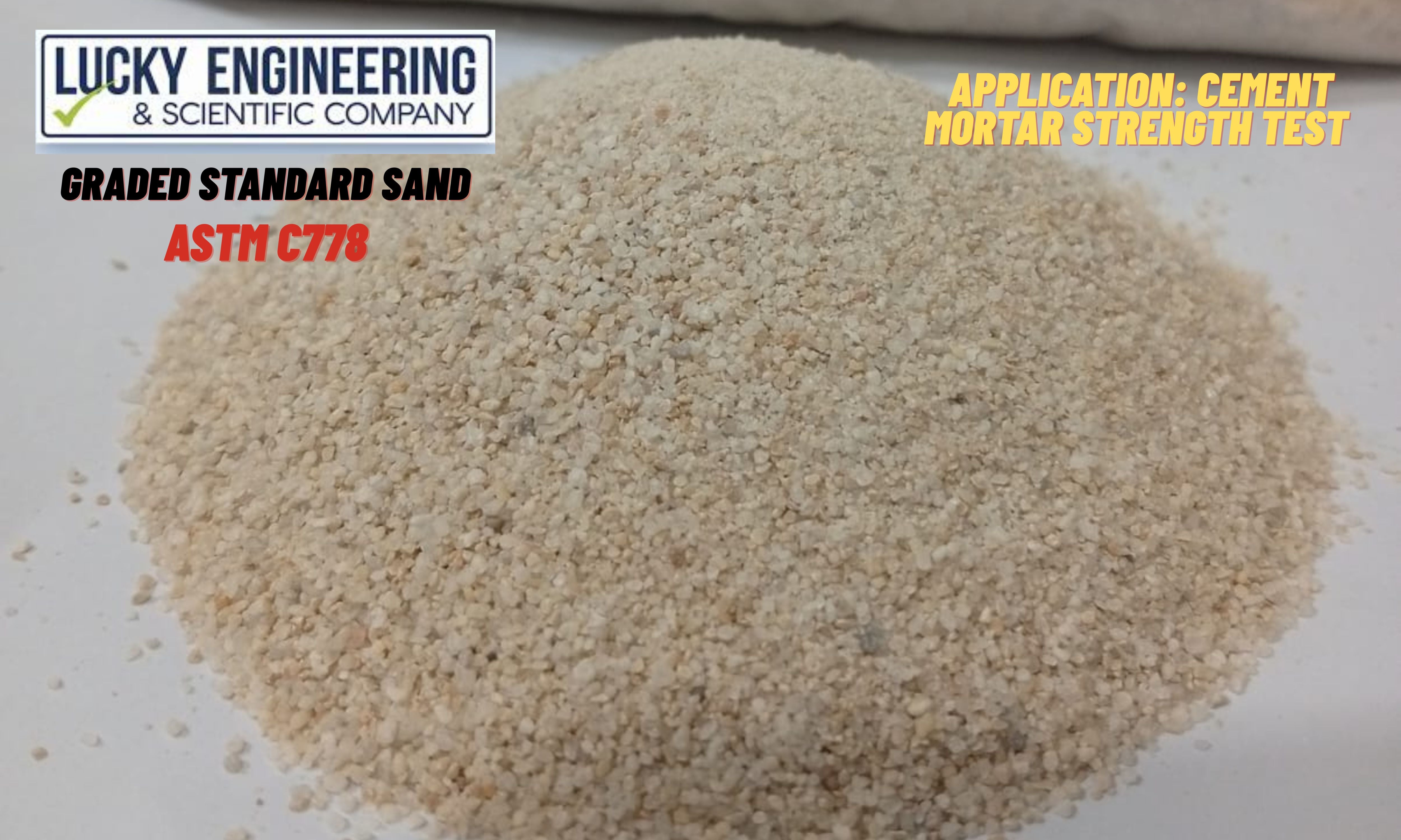 Graded Standard Sand ASTM C778 Tell: 03219269422