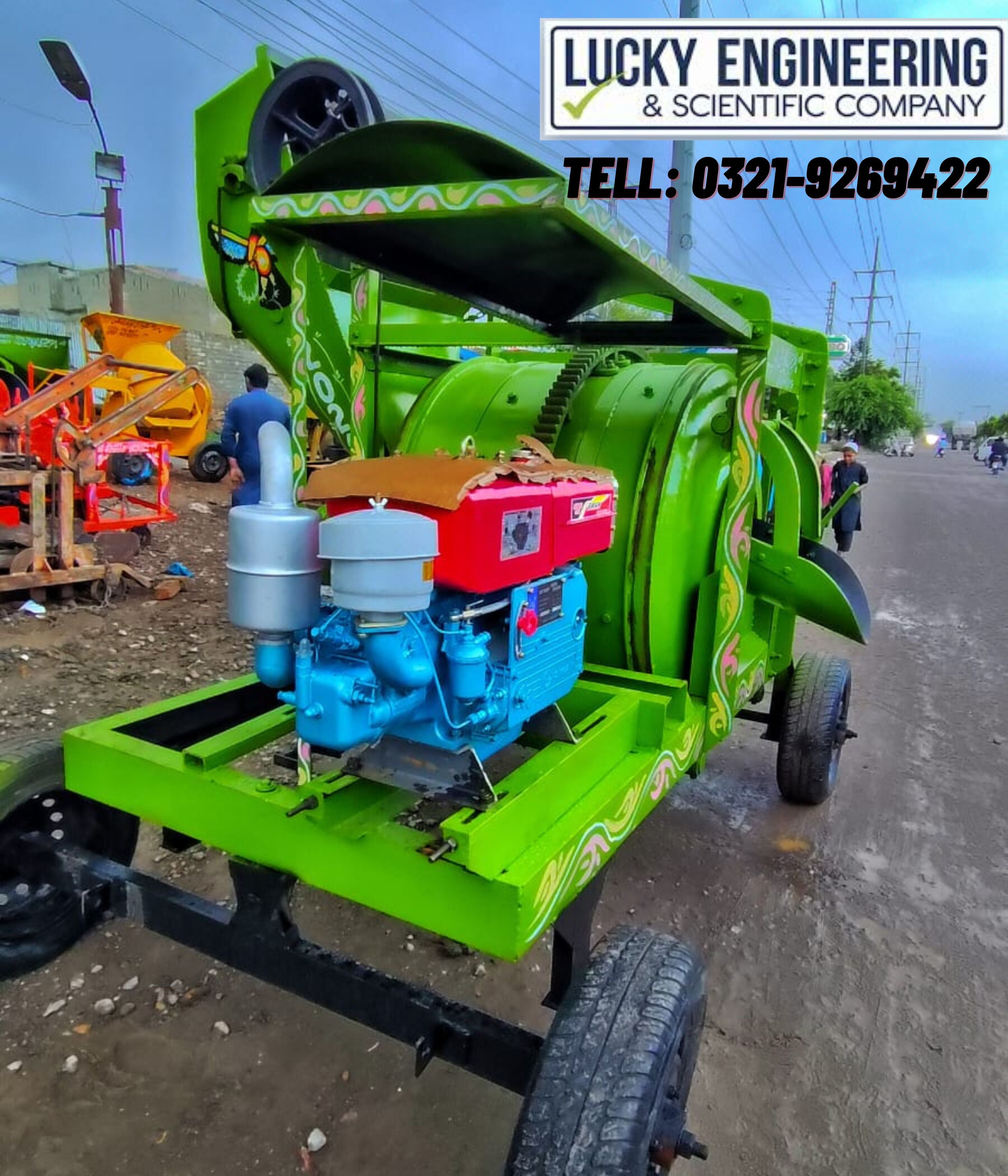 Concrete Mixer Machine Capacity 1 Bags- Tell: 0321-9269422