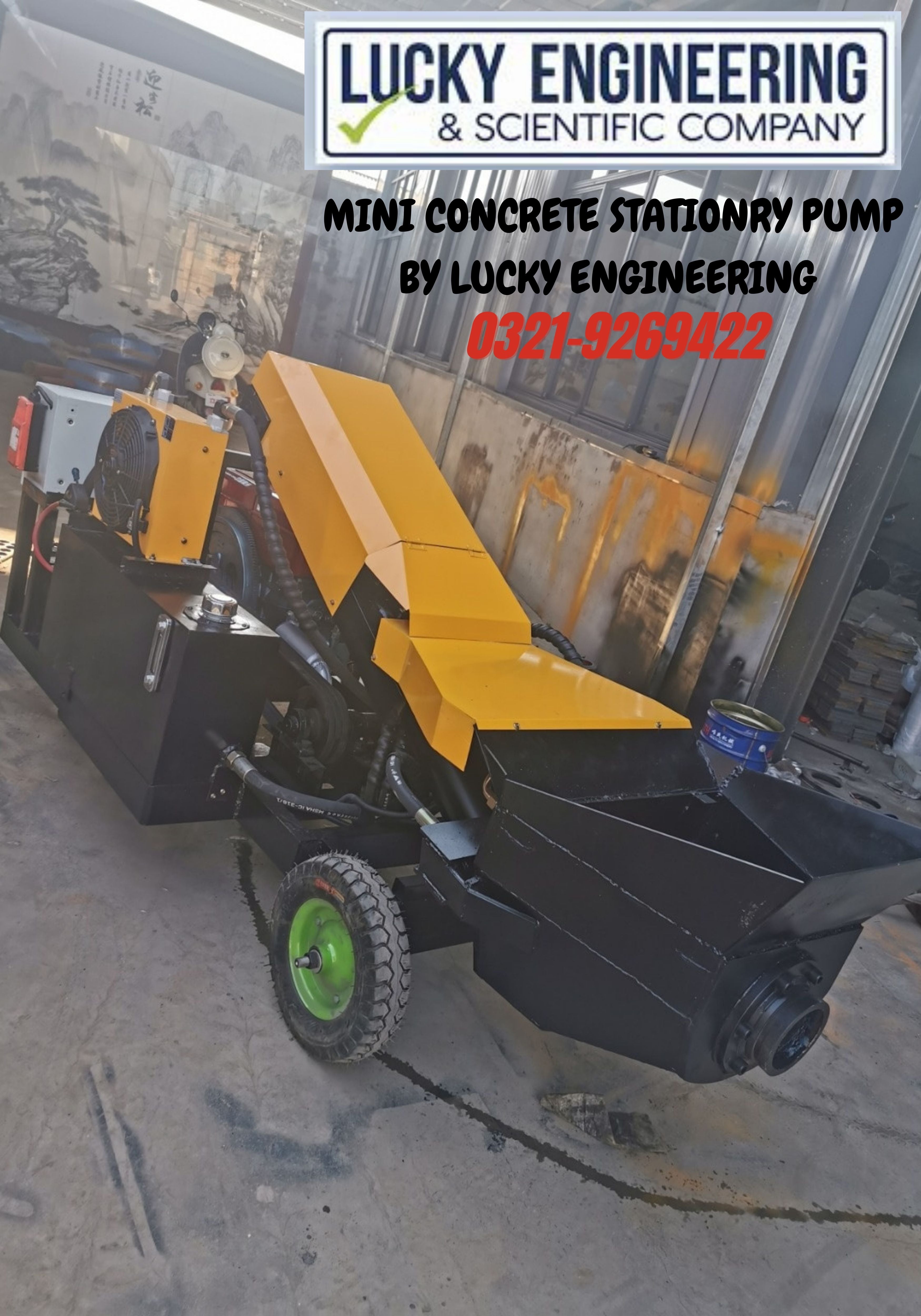 Mini Concrete Stationary Pump Tell: 03219269422