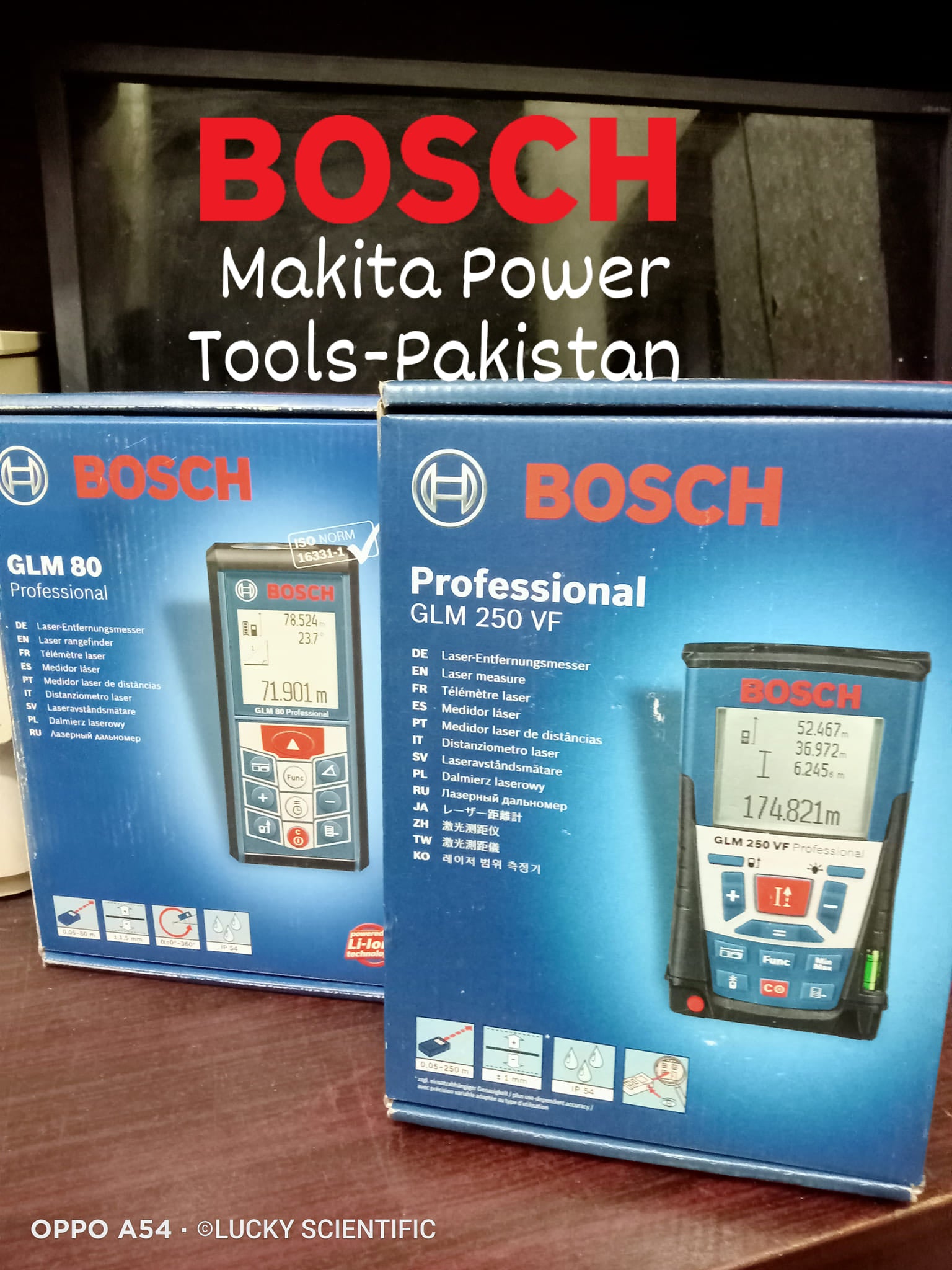 Bosch Laser Distance Meter Model GLM80 Tell: 03219269422