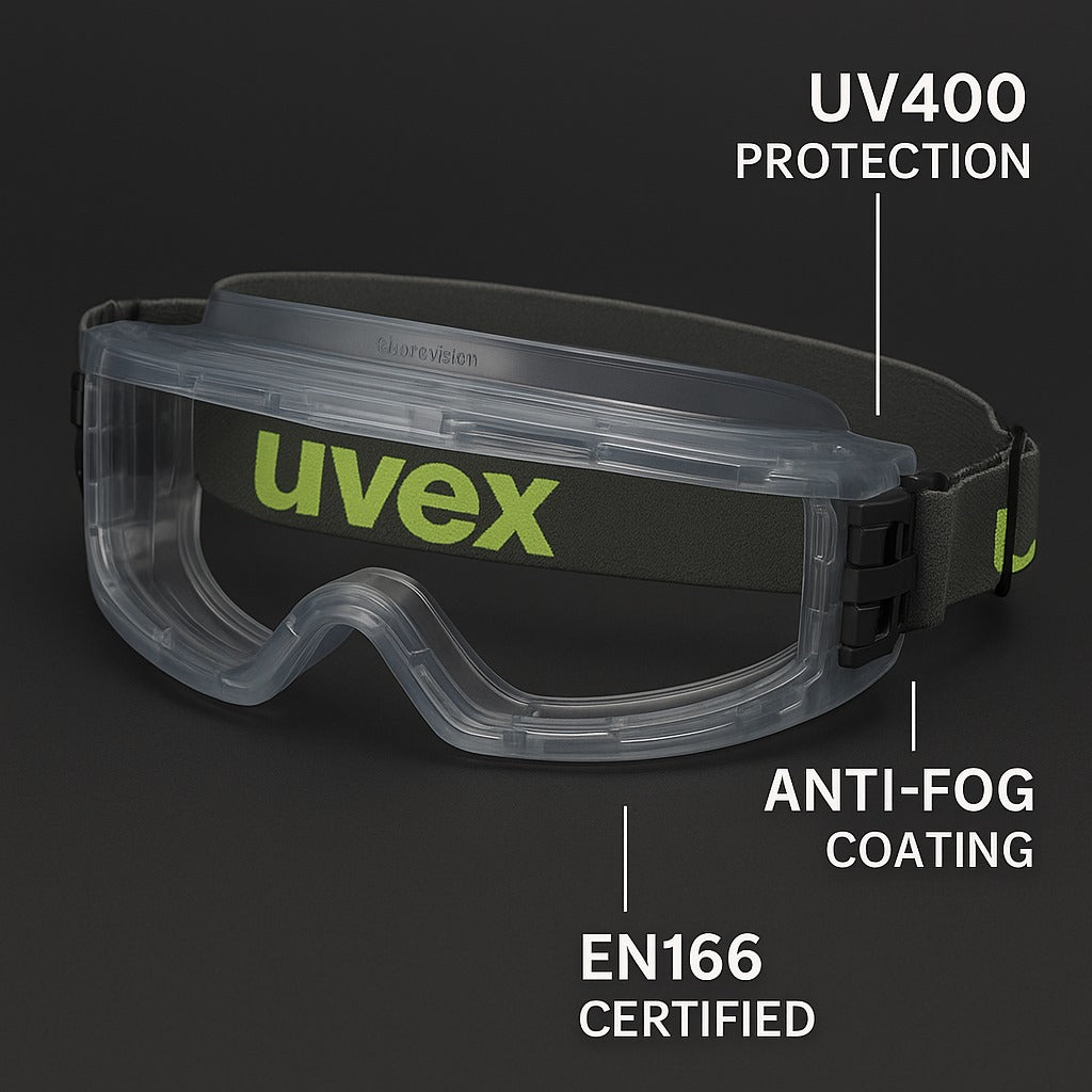 Uvex ultravision wide-vision goggle- Tell: 03219269422