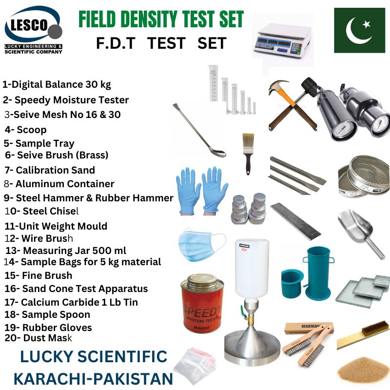 Field Density Test Apparatus (FDT SET) Tell: 03219269422