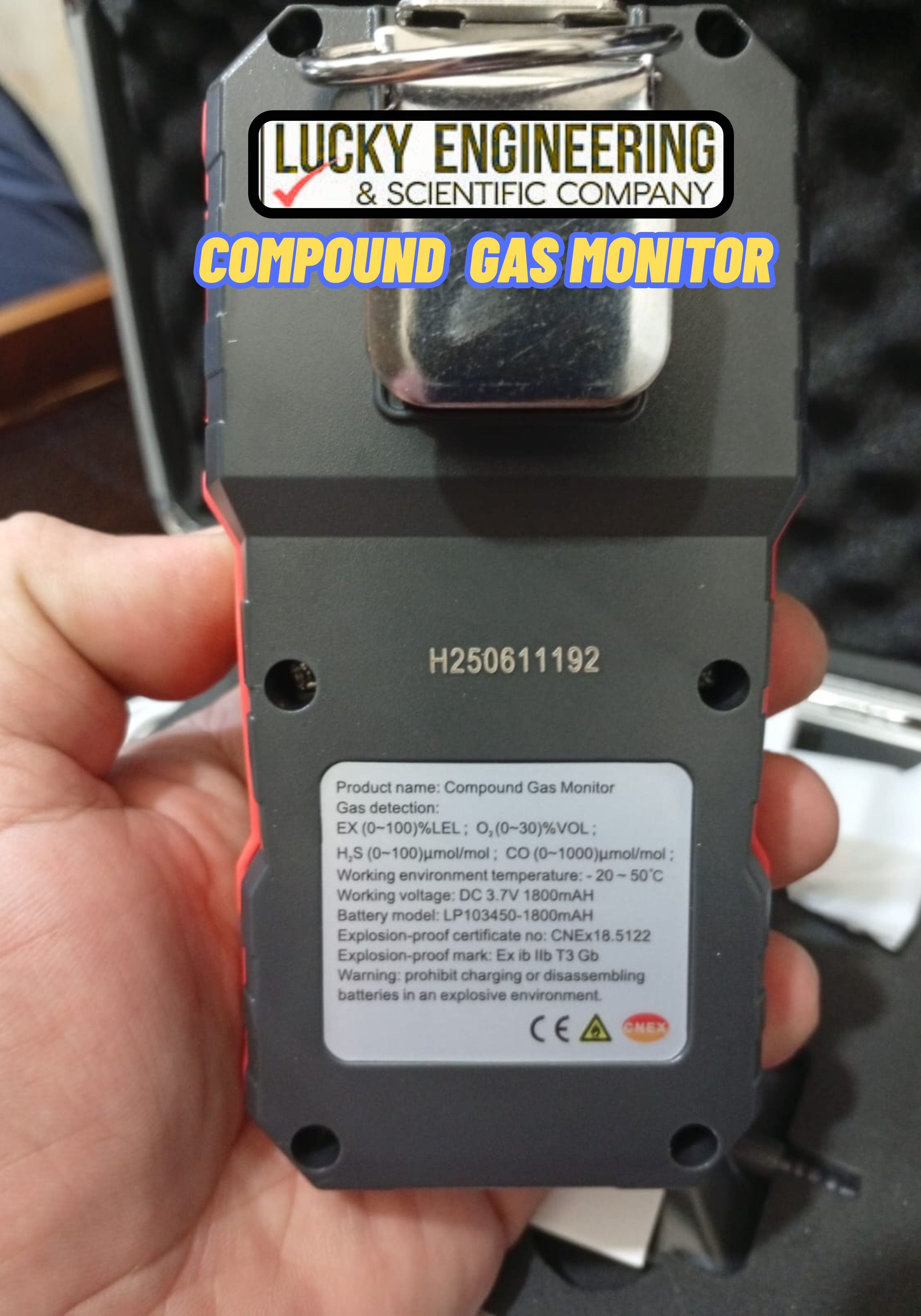 Compound Gas Monitor - Tell: 03219269422