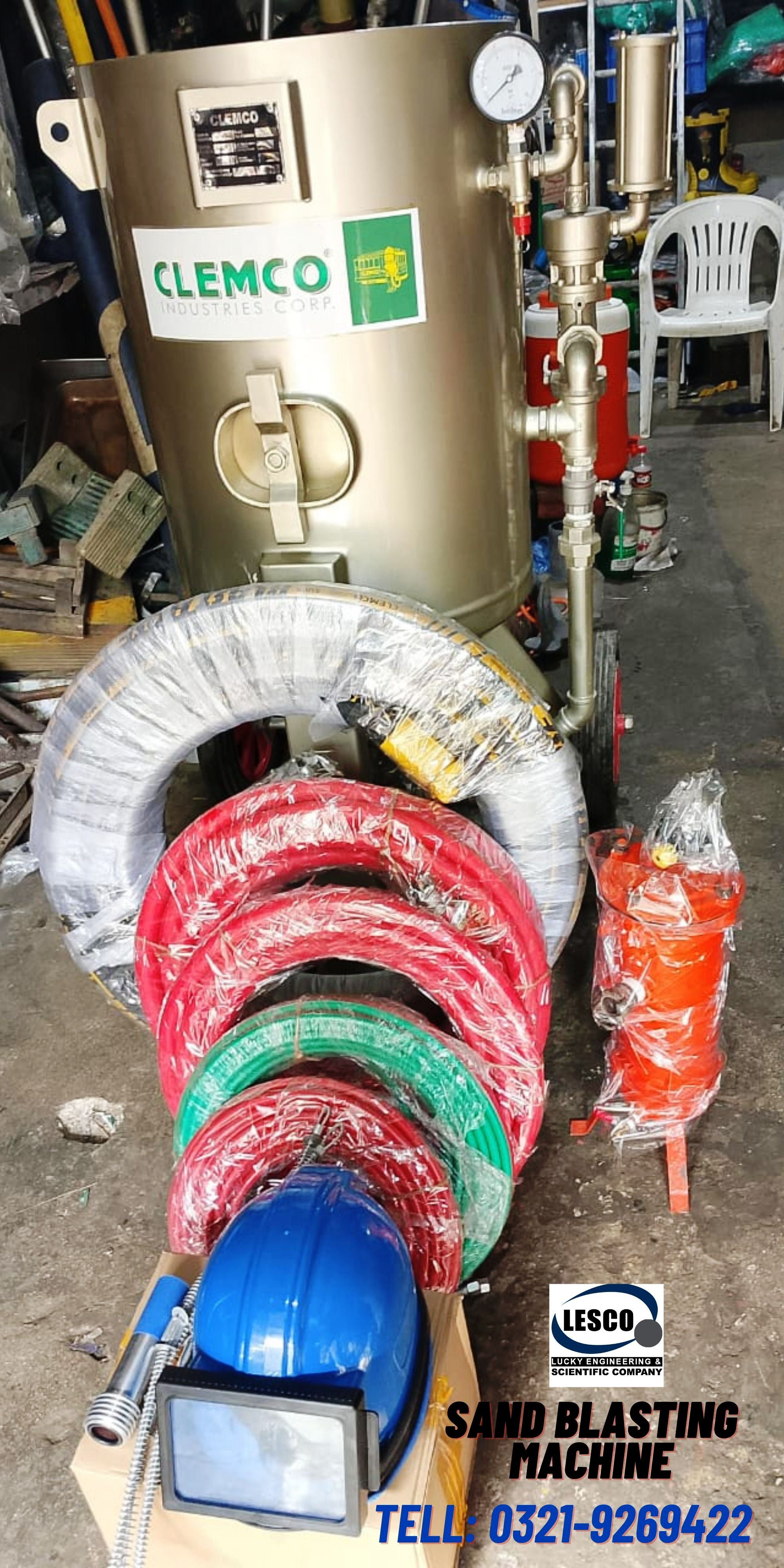 CLEMCO ( U.S.A) SAND BLASTING MACHINE, TANK CAPACITY 300 LITER