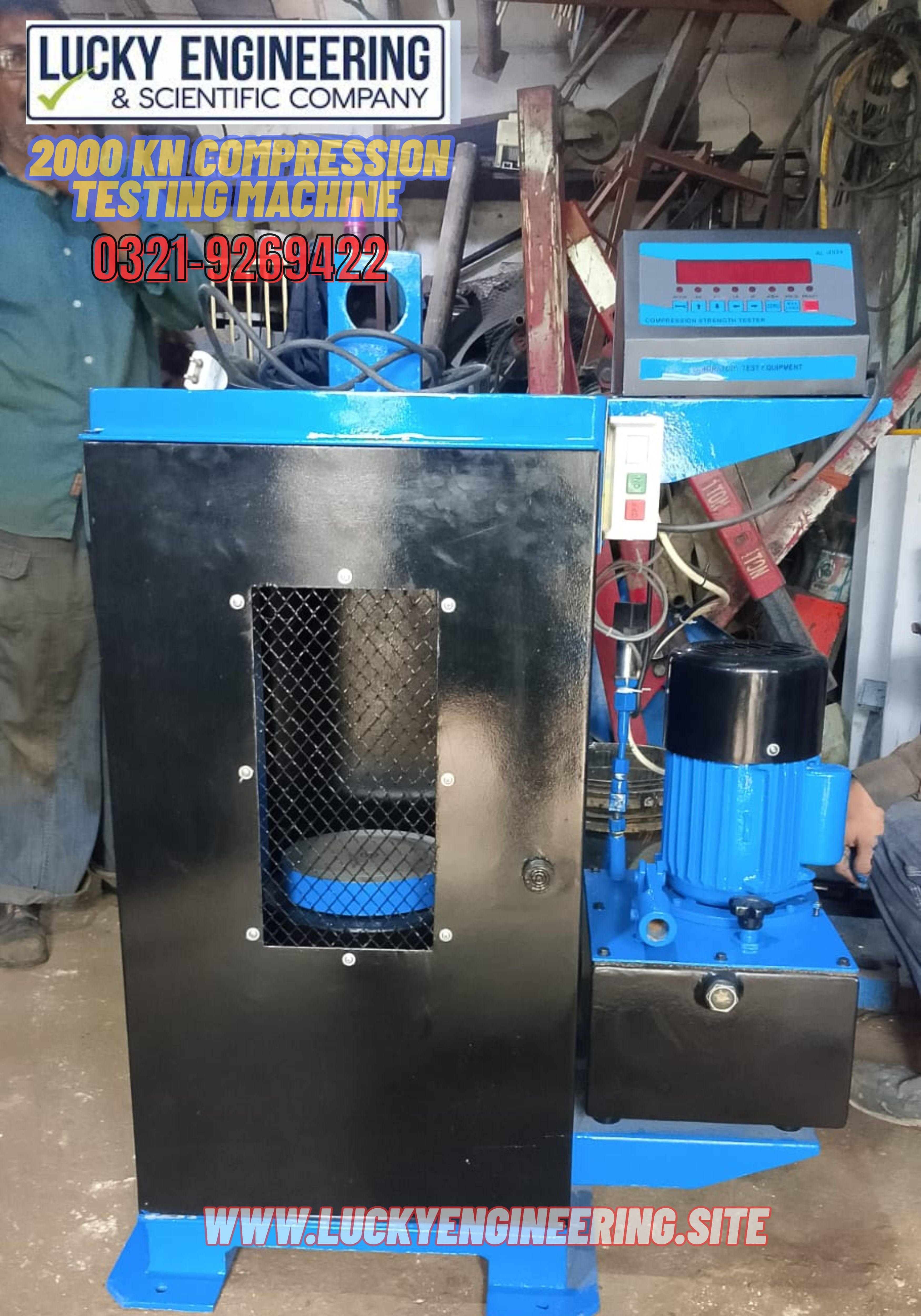 Concrete Cubes & Cylinders Testing Machine 2000 Kn
