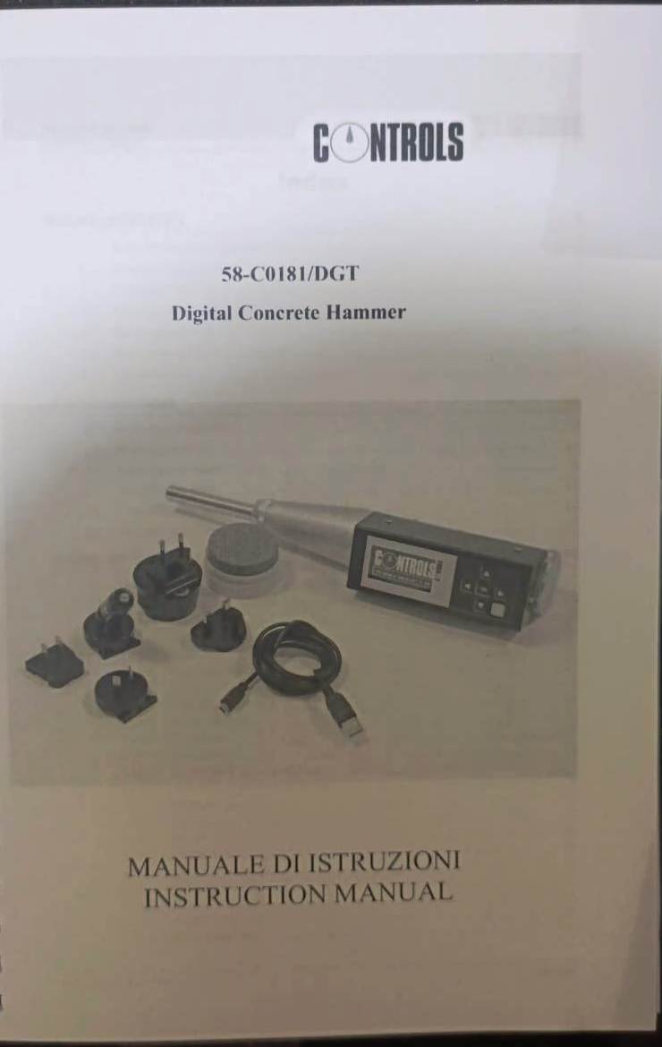 Control (Italy) Digital Test Hammer 58-C0181/DGT- Tell: 03219269422