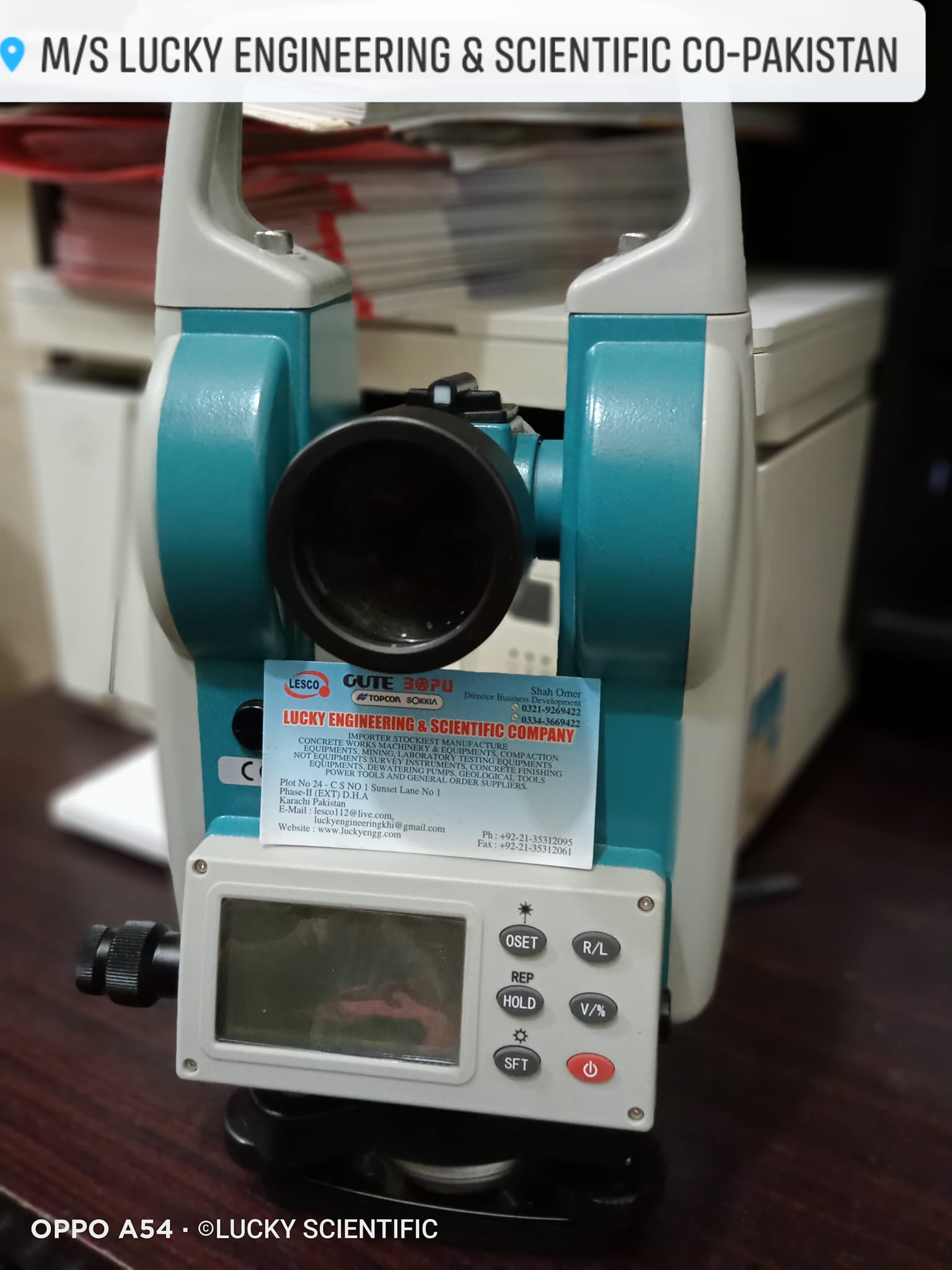 Digital Theodolite (Pakistan) Tell: 03219269422