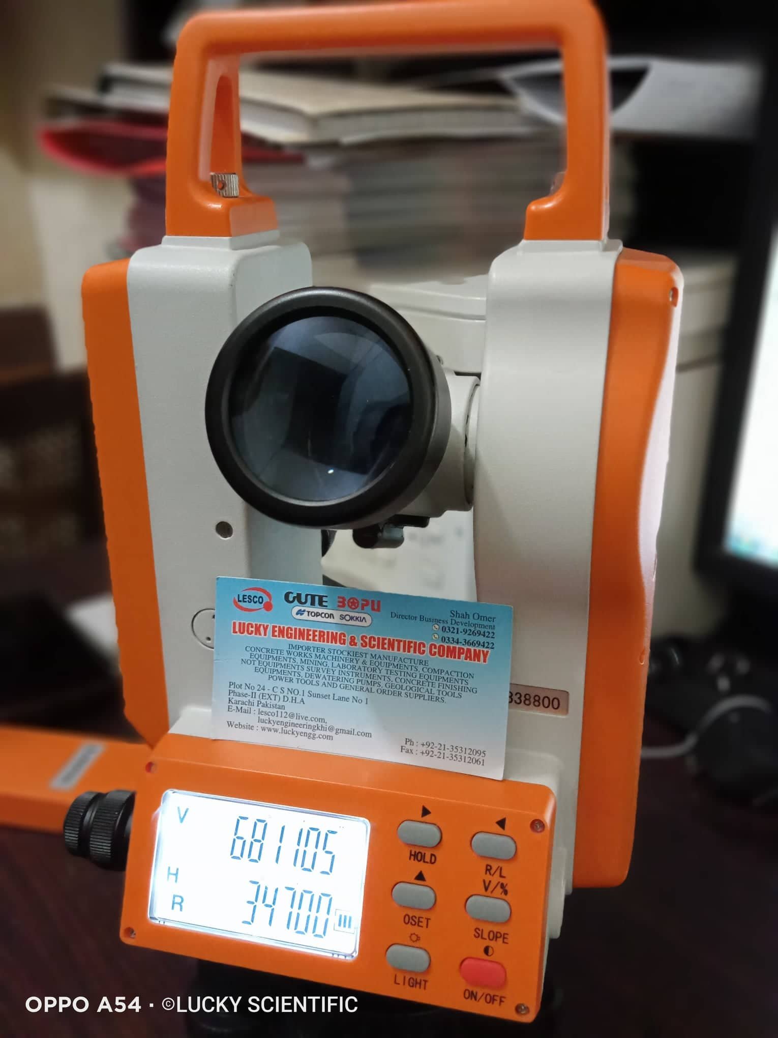 Digital Theodolite (Pakistan) Tell: 03219269422
