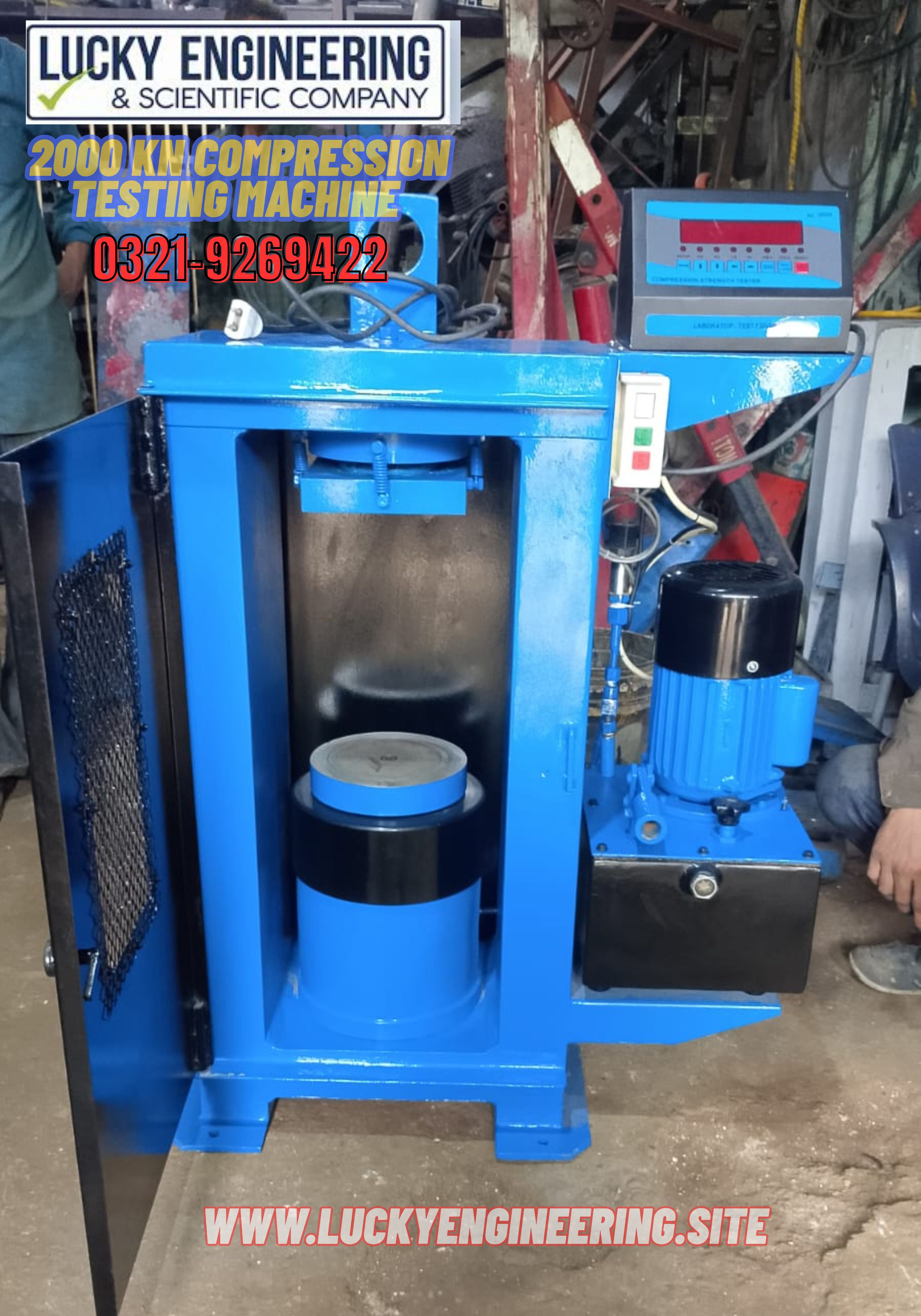 Concrete Cubes & Cylinders Testing Machine 2000 Kn