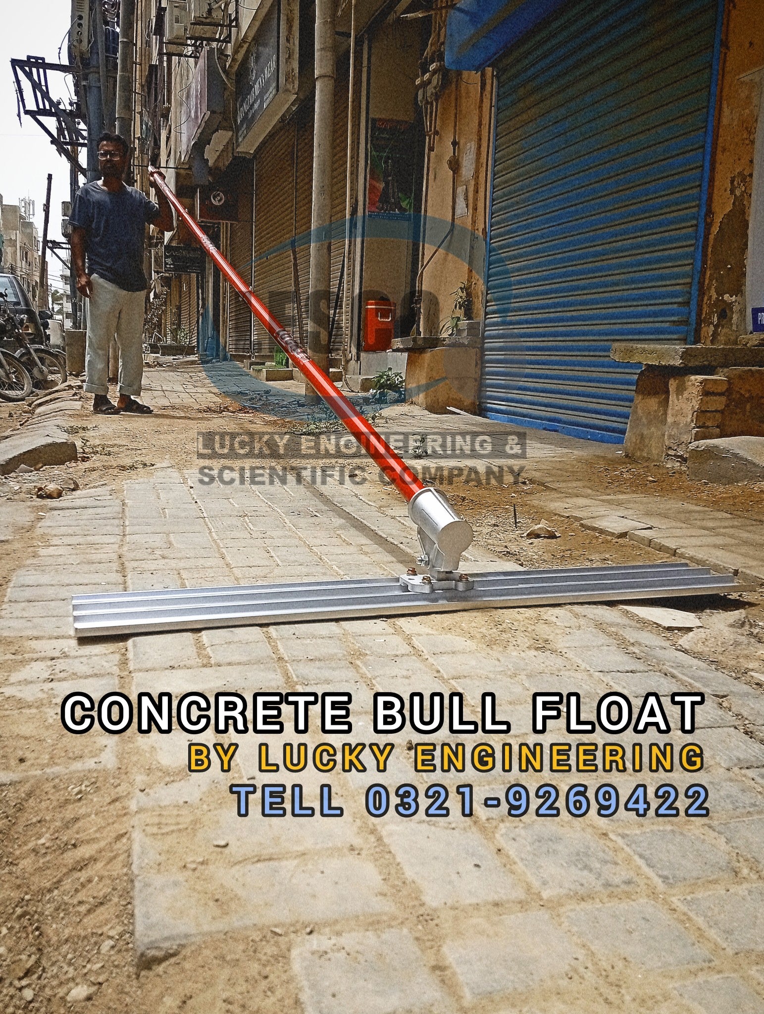 Aluminium Concrete Bull float-Pakistan Tell: 03219269422