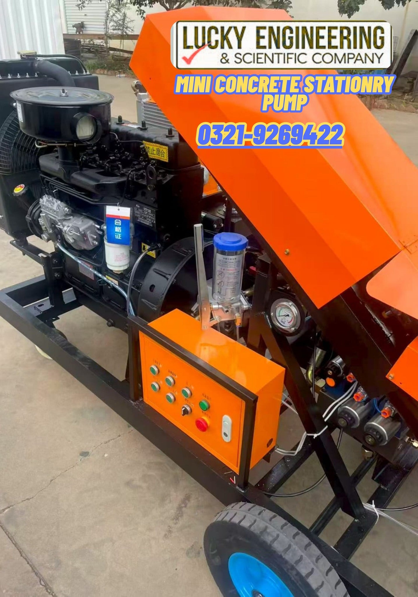 Mini Concrete Stationary Pump Tell: 03219269422