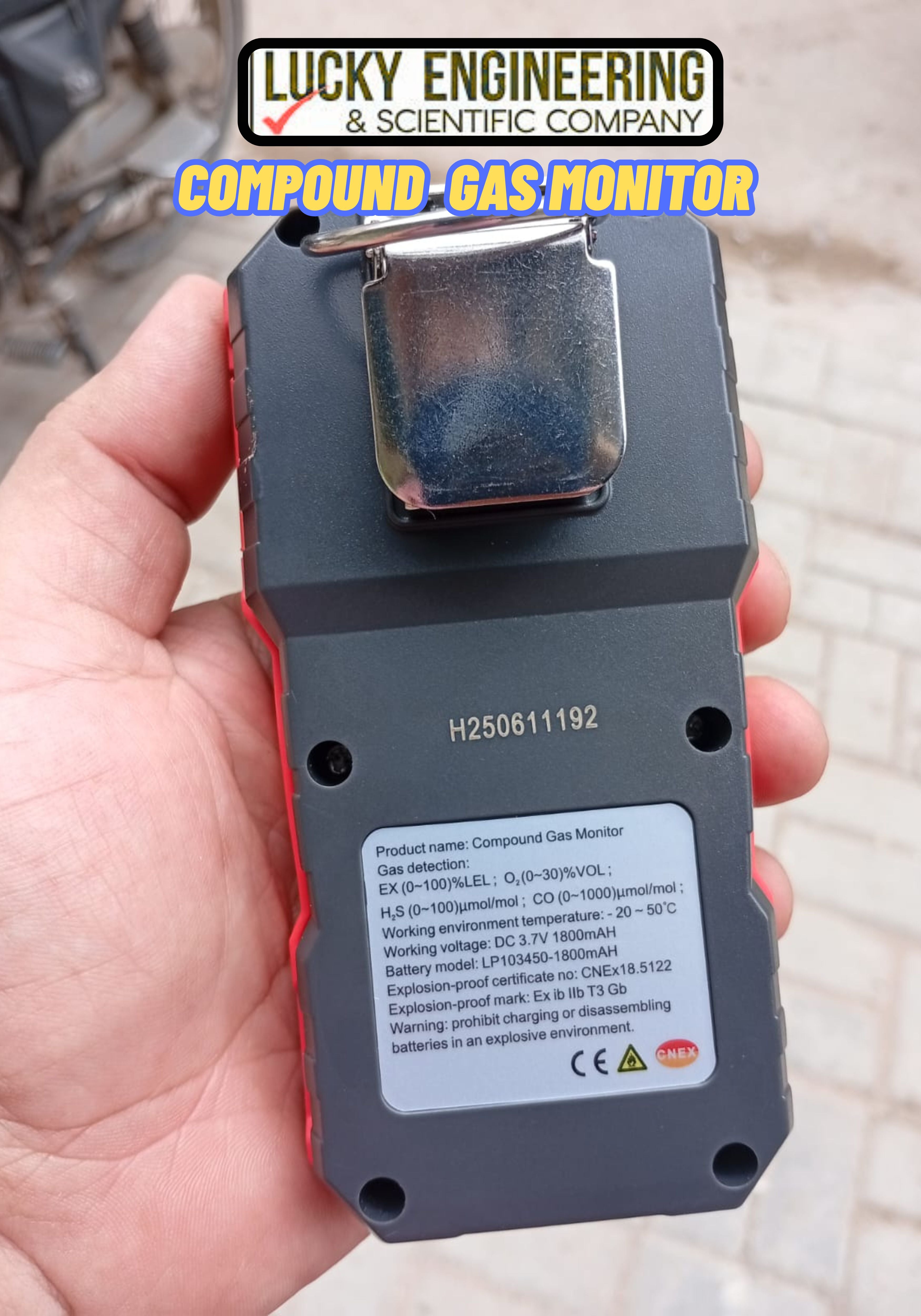 Compound Gas Monitor - Tell: 03219269422