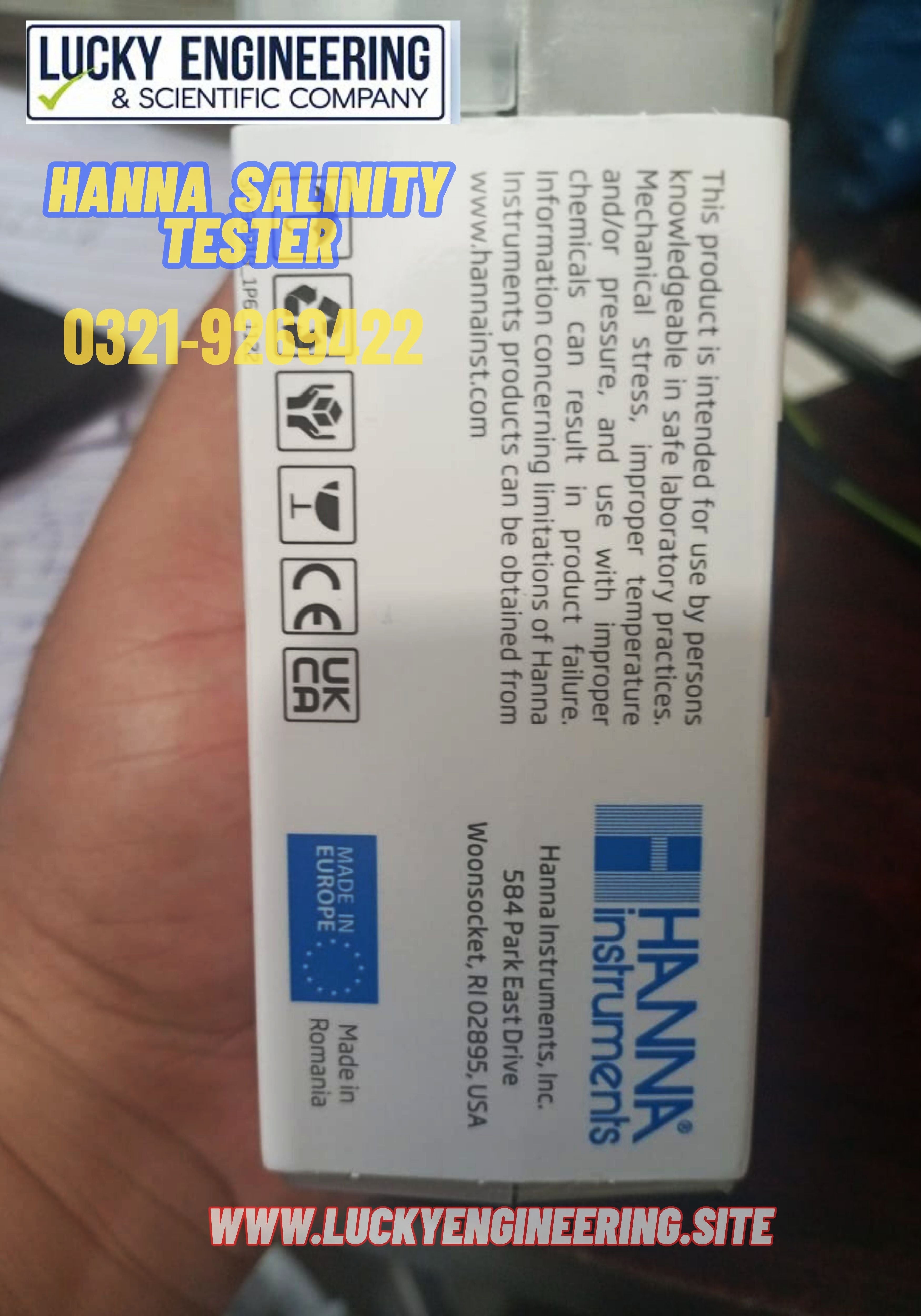 Hanna HI98319 Salinity Tester Model HI98319