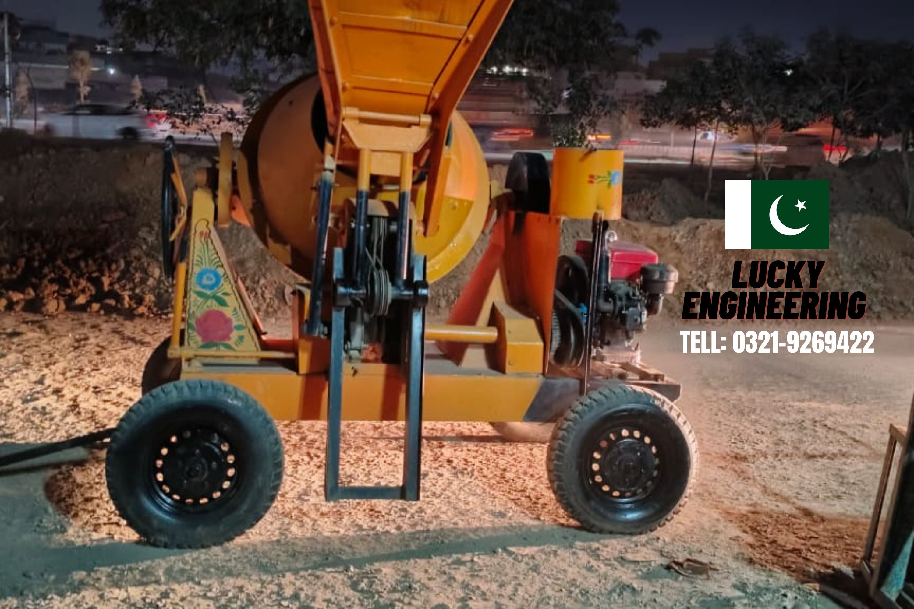 1 Bag Concrete Mixer Machine (Hydraulic) Tell: 03219269422