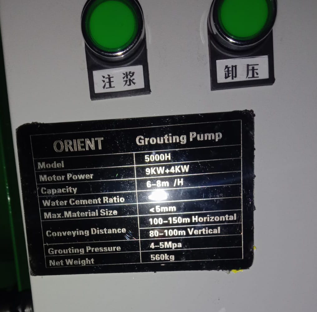 Grout Pump- Pakistan Tell: 03219269422