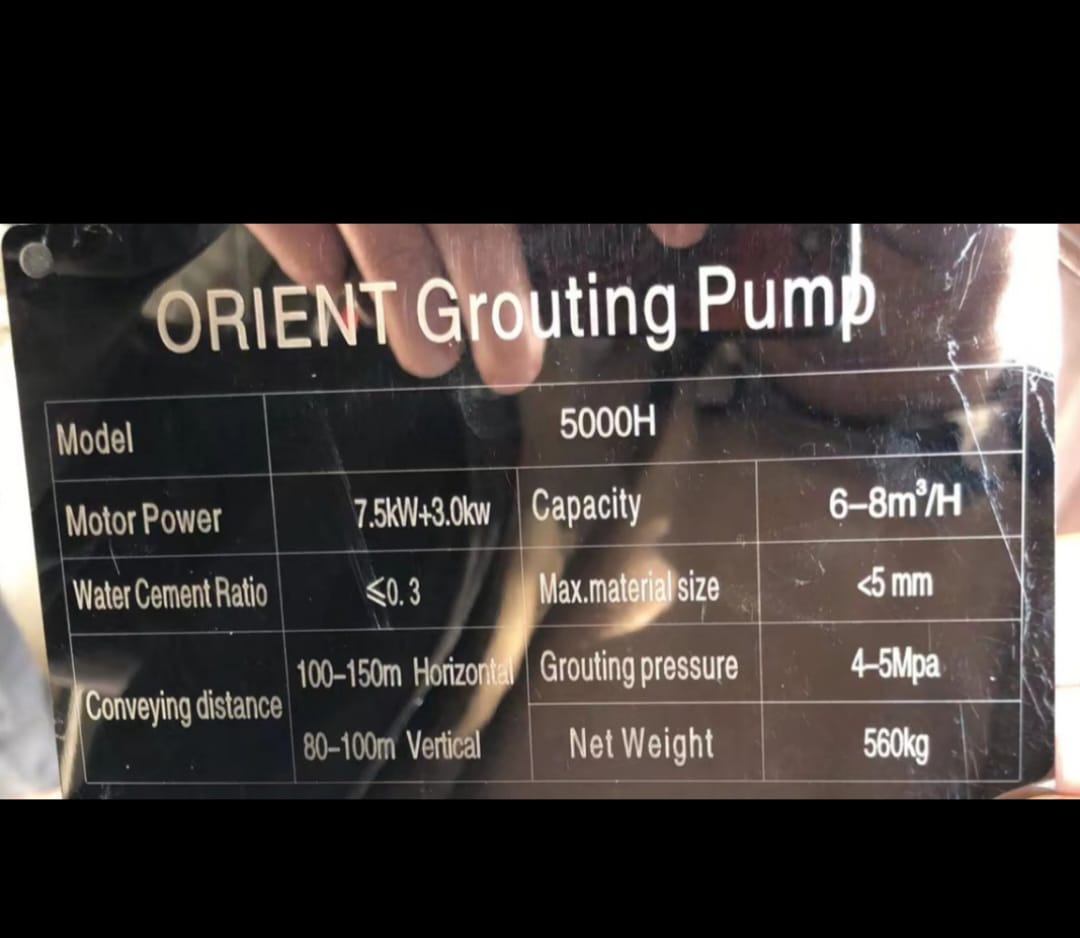 Grout Pump- Pakistan Tell: 03219269422