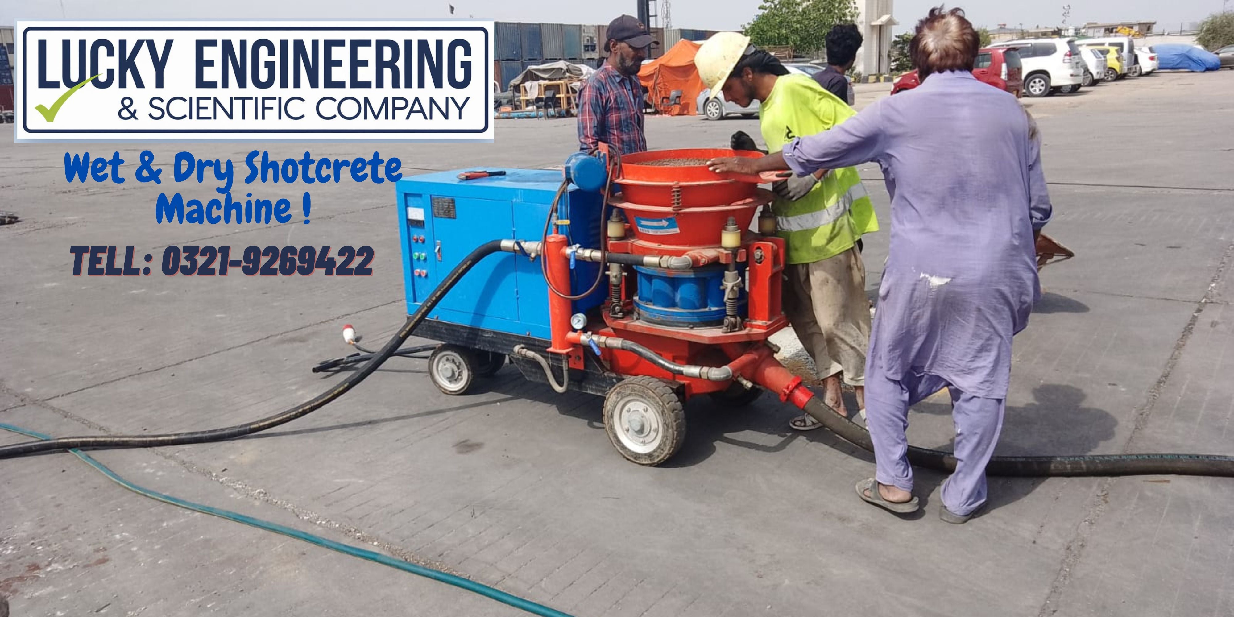 Dry & Wet Shotcrete Machine- Pakistan Tell: 03219269422