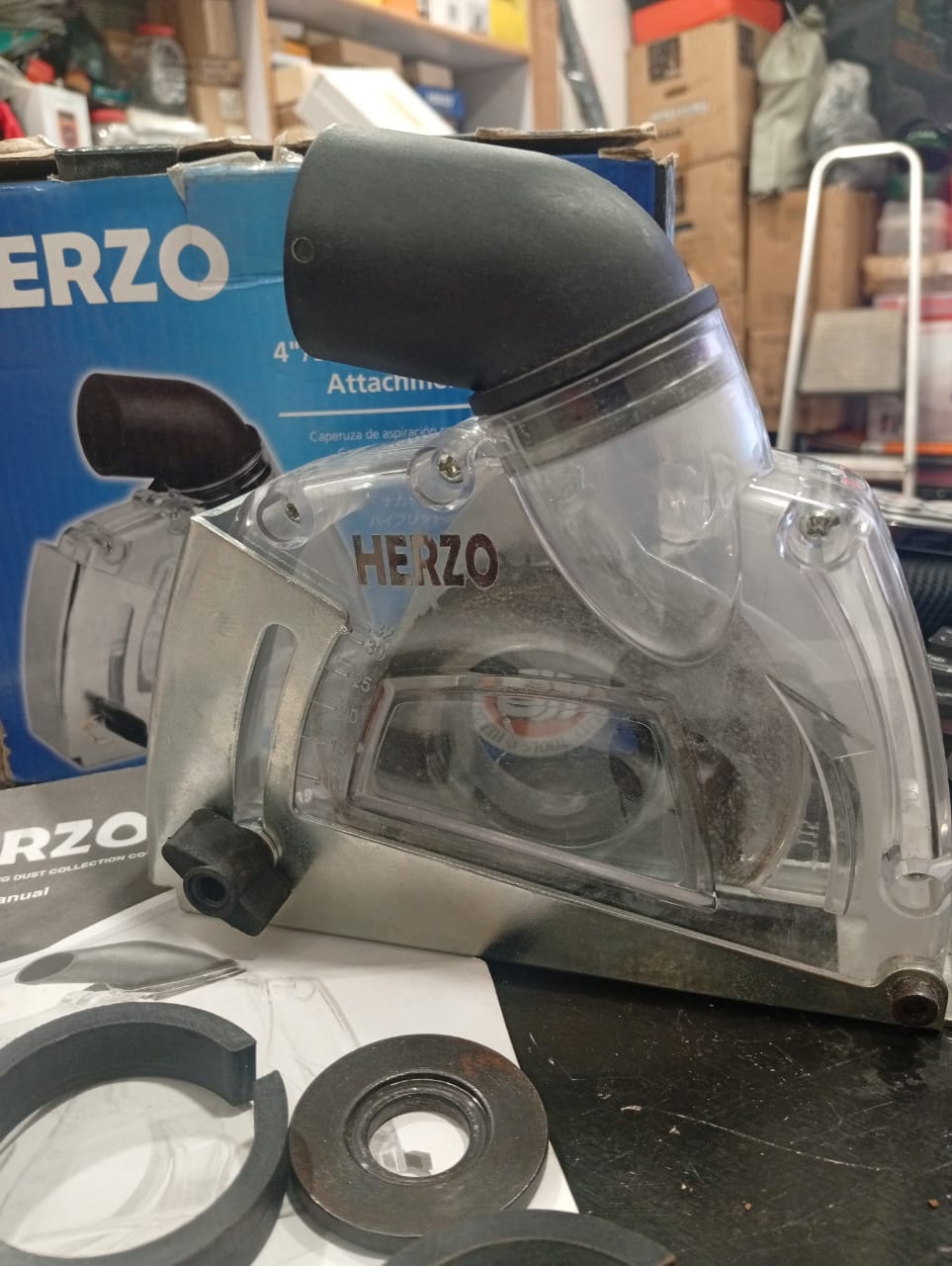 115mm 125mm angle grinder dust control attachment