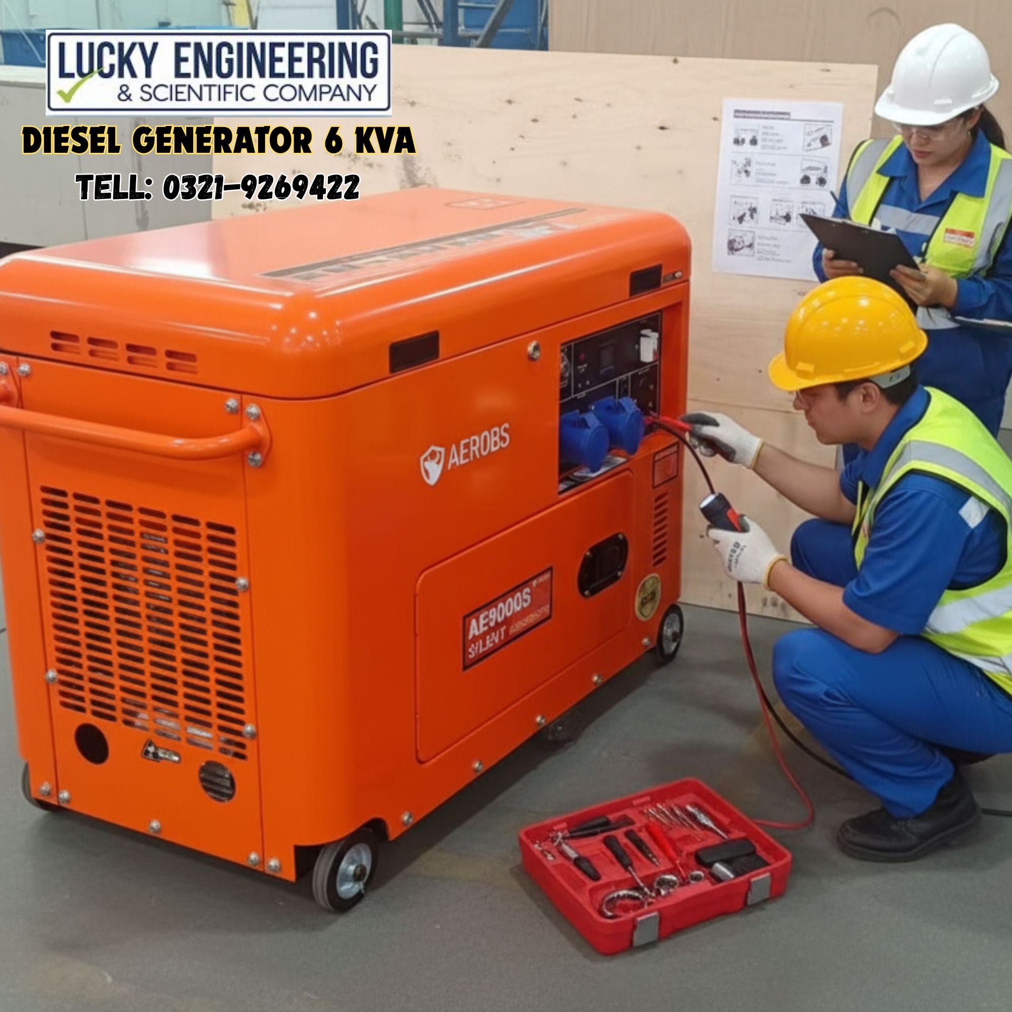 Diesel Generator 6 Kva Tell: 03219269422