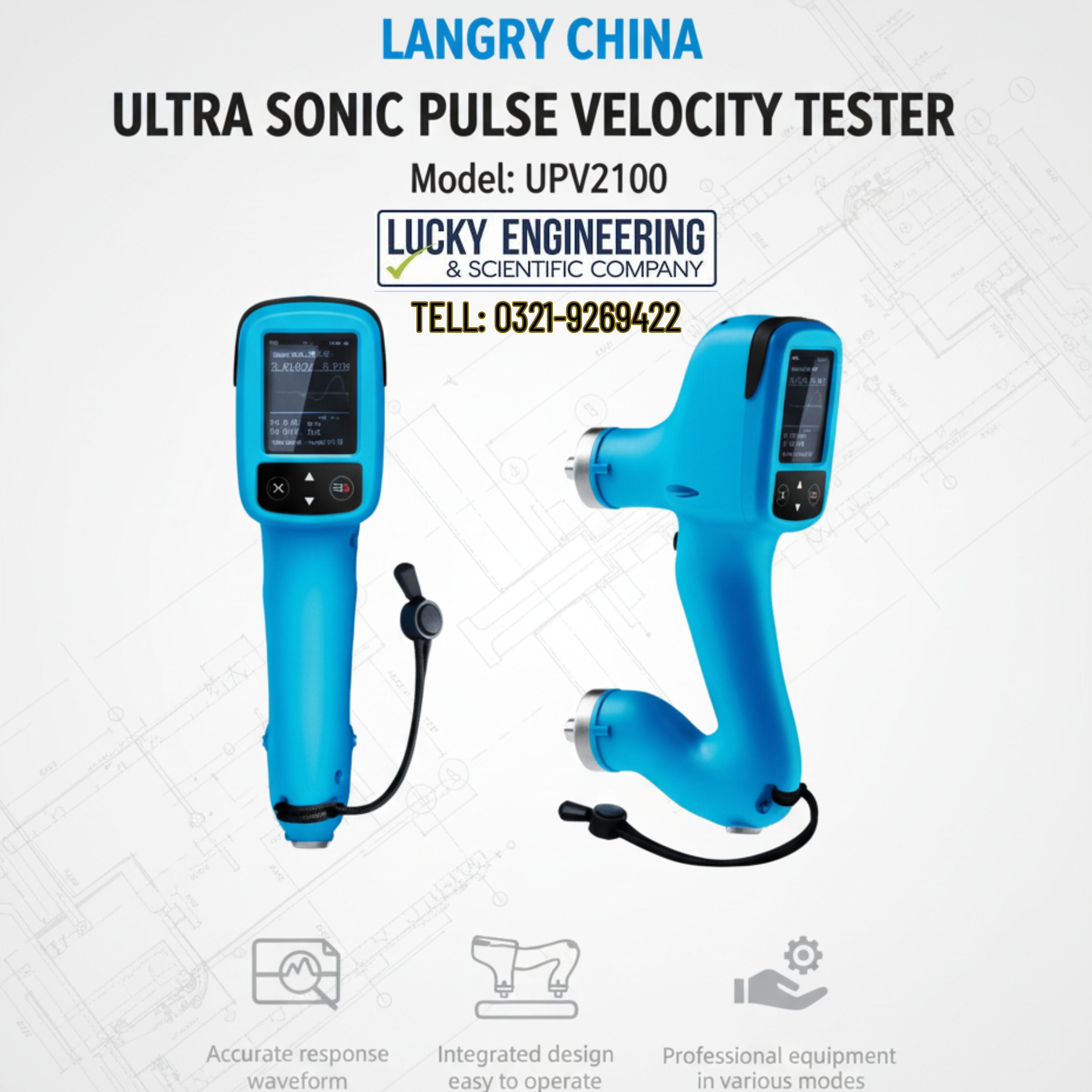 Langry- China Ultra Sonic Pulse Velocity Tester (UPV) Model UPV2100