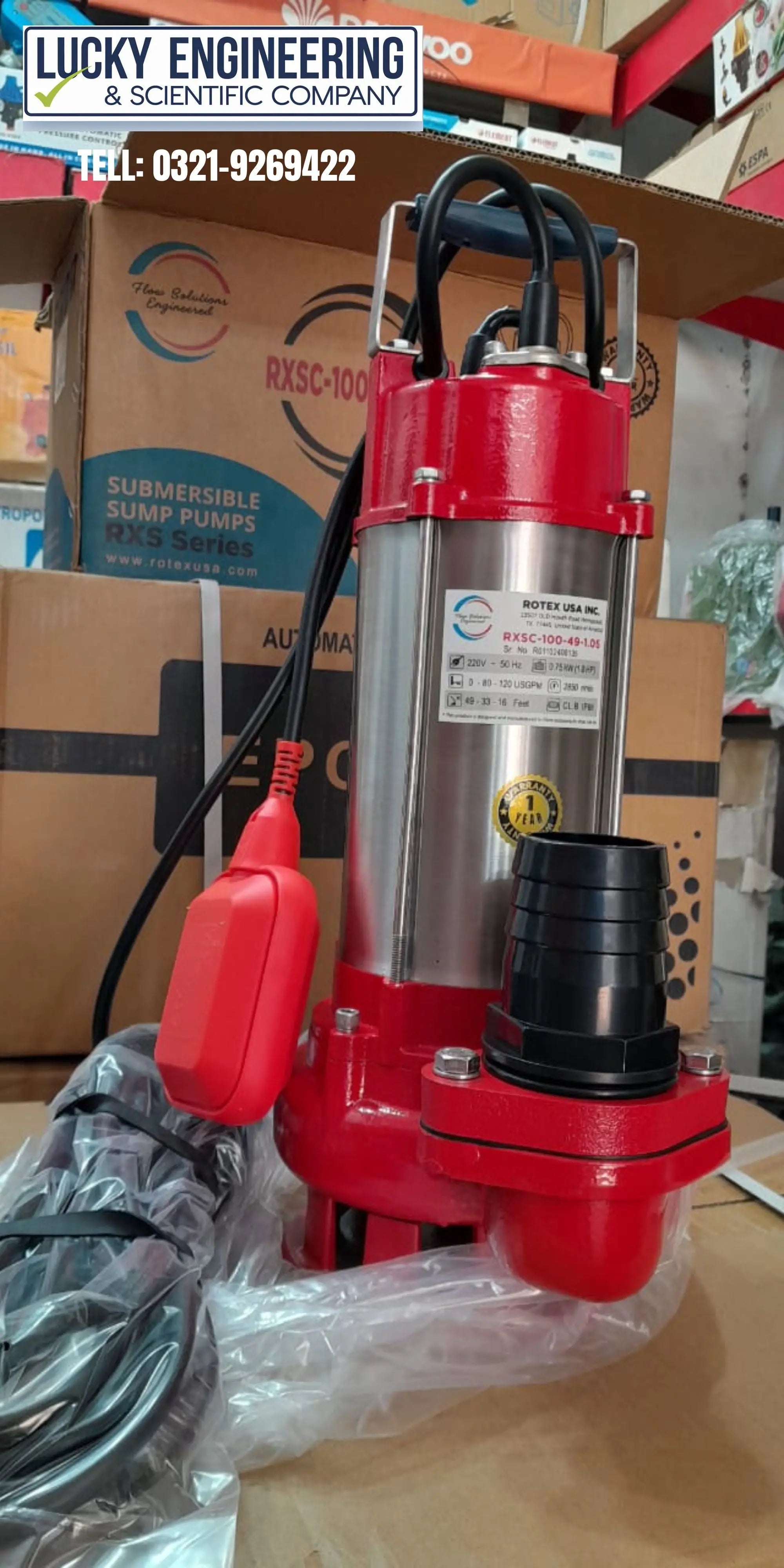 ROTEX USA Submersible Dewatering Pump 2 Inch Price in Pakistan | Portable Drainage Water Pump LESCO