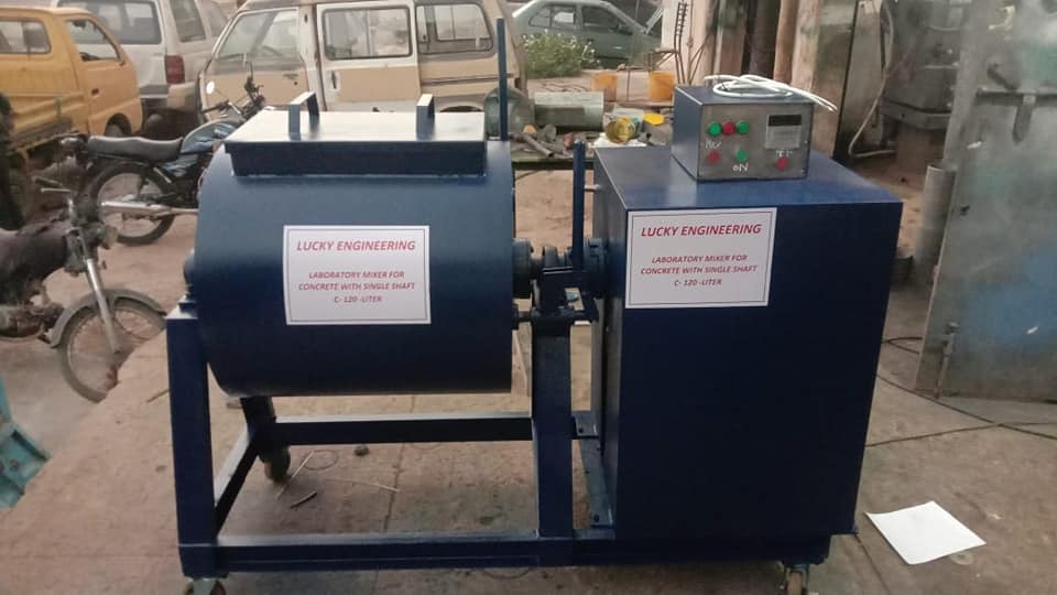 Horizontal Forcing Type Concrete Mixing Mixer Machine Tell: 03219269422