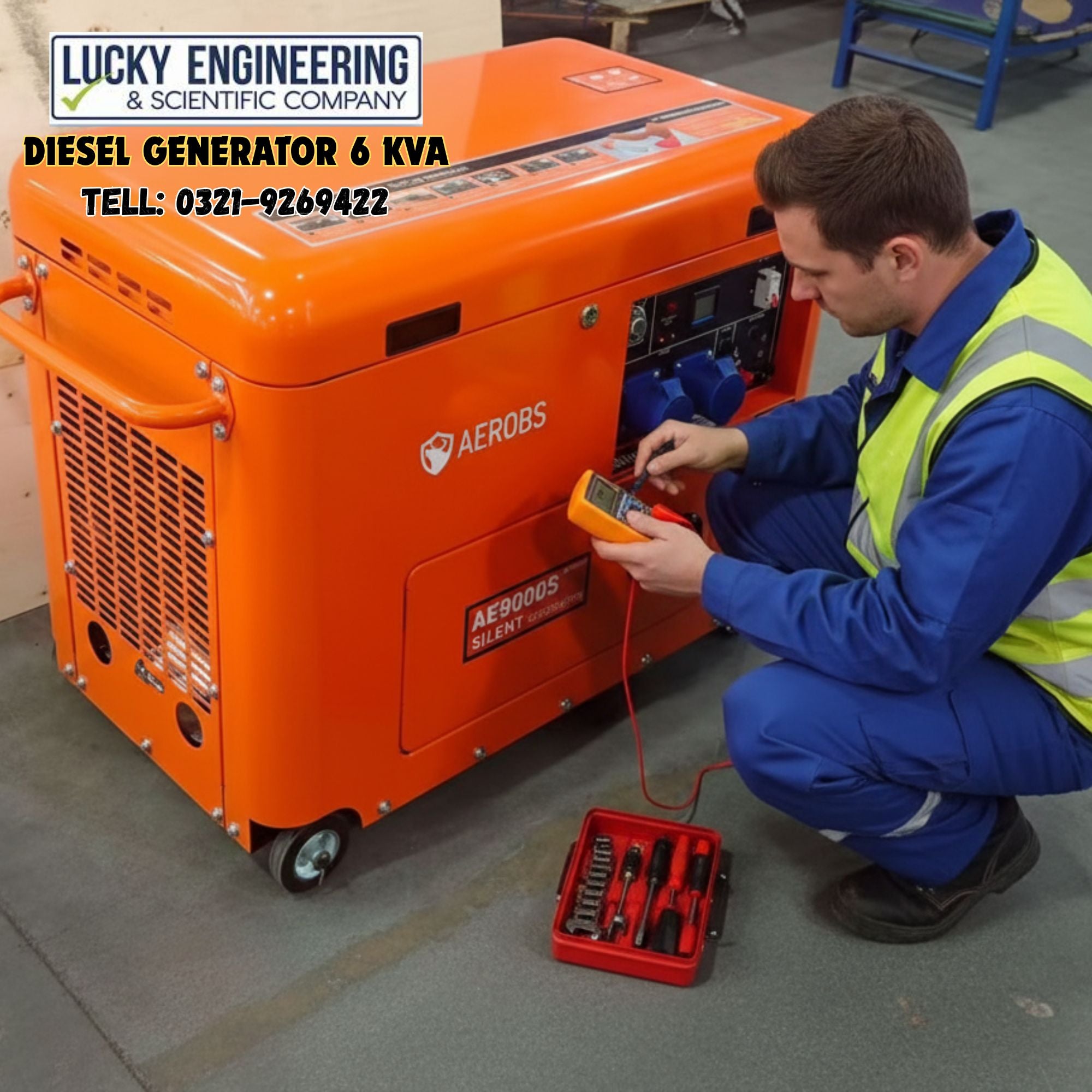 Diesel Generator 6 Kva Tell: 03219269422