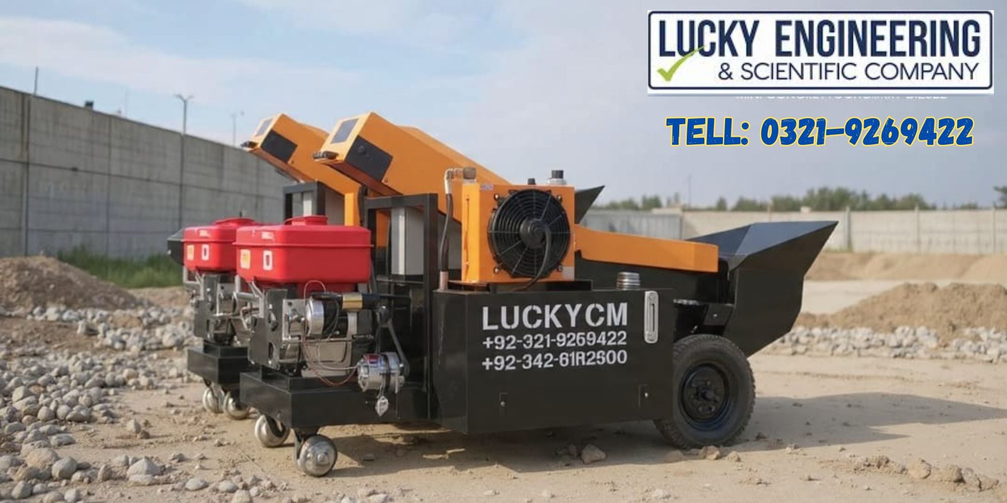 Concrete Stationary Pump (Mini Pump) Tell: 03219269422