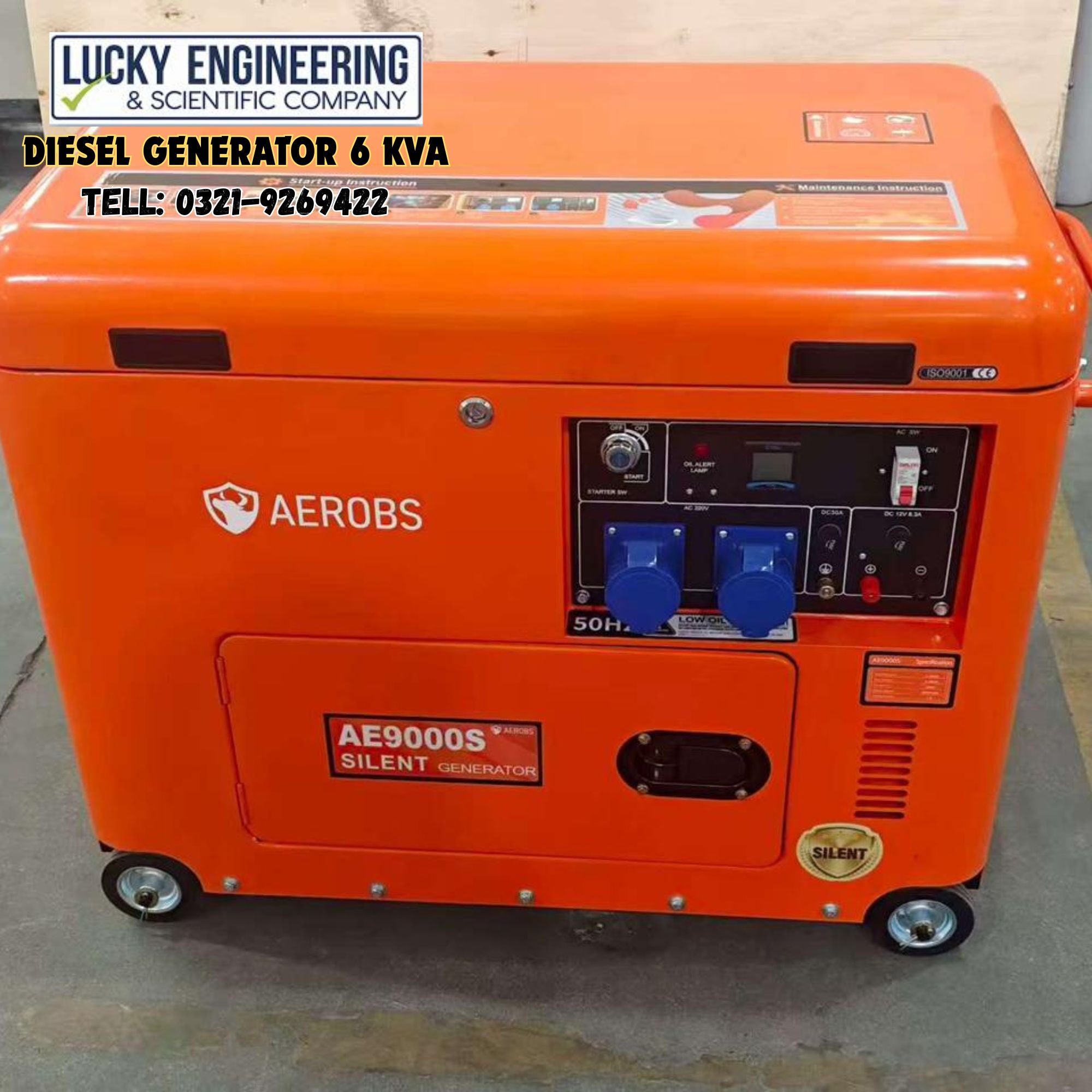 Diesel Generator 6 Kva Tell: 03219269422
