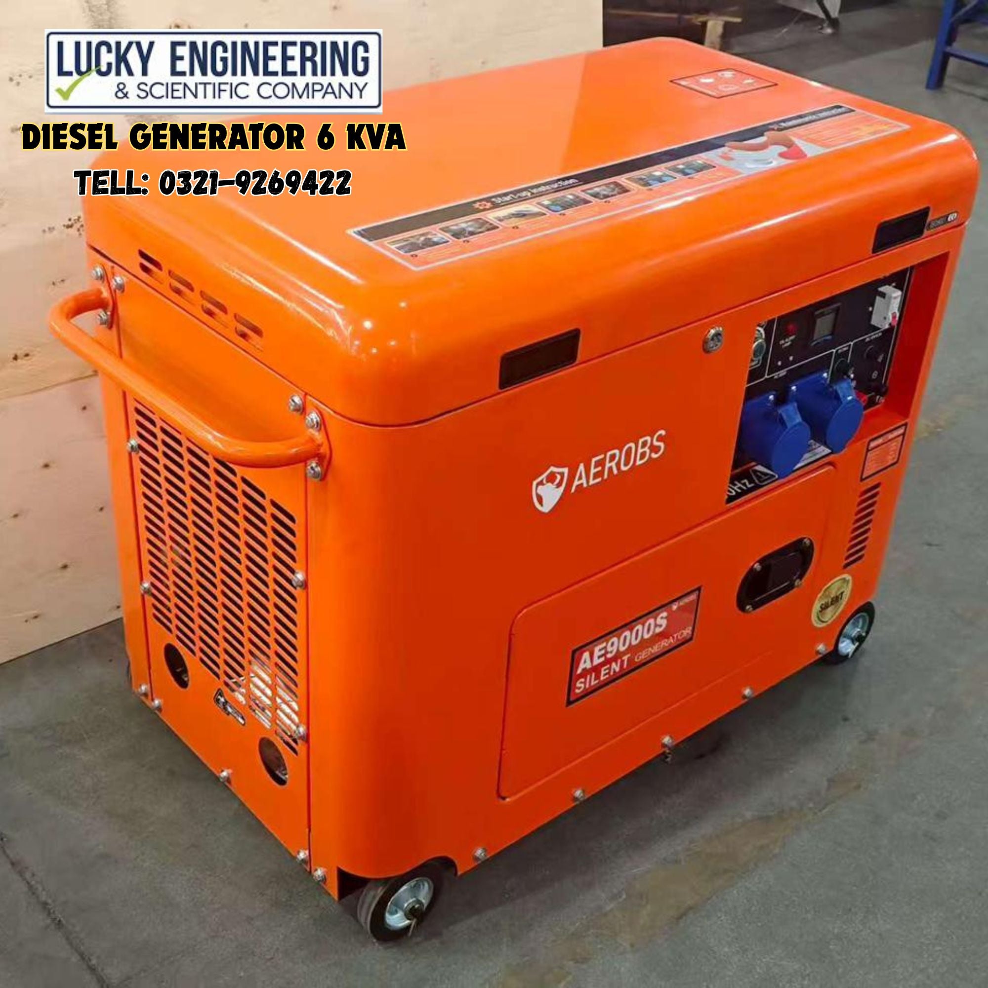 Diesel Generator 6 Kva Tell: 03219269422