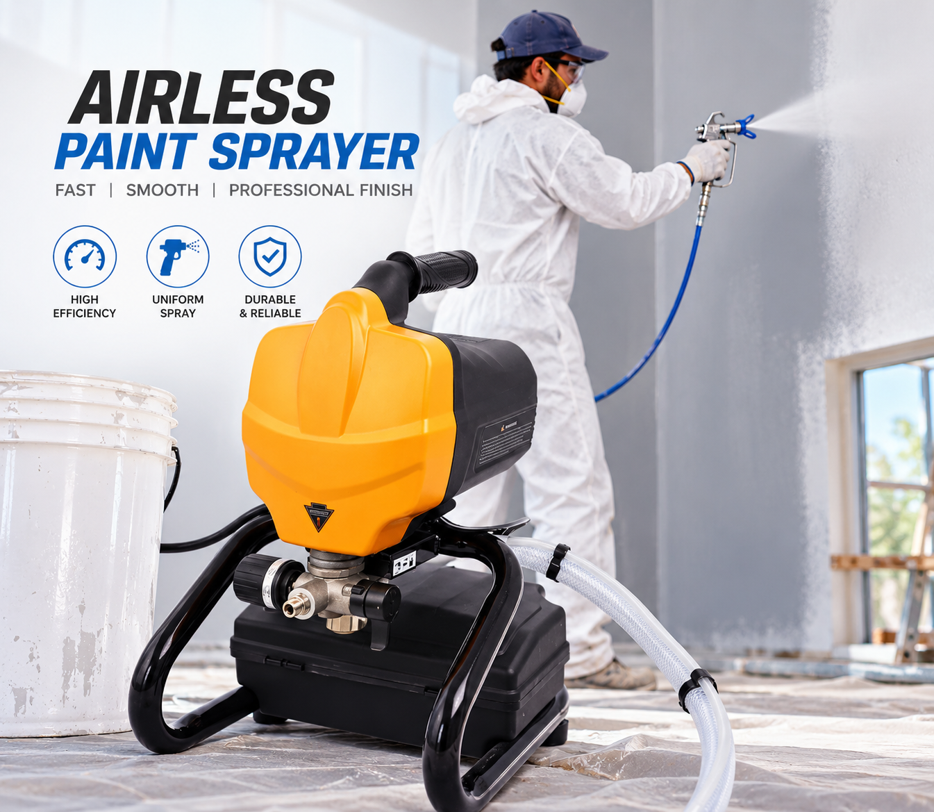 650W Airless Paint Sprayer with 517 nozzle