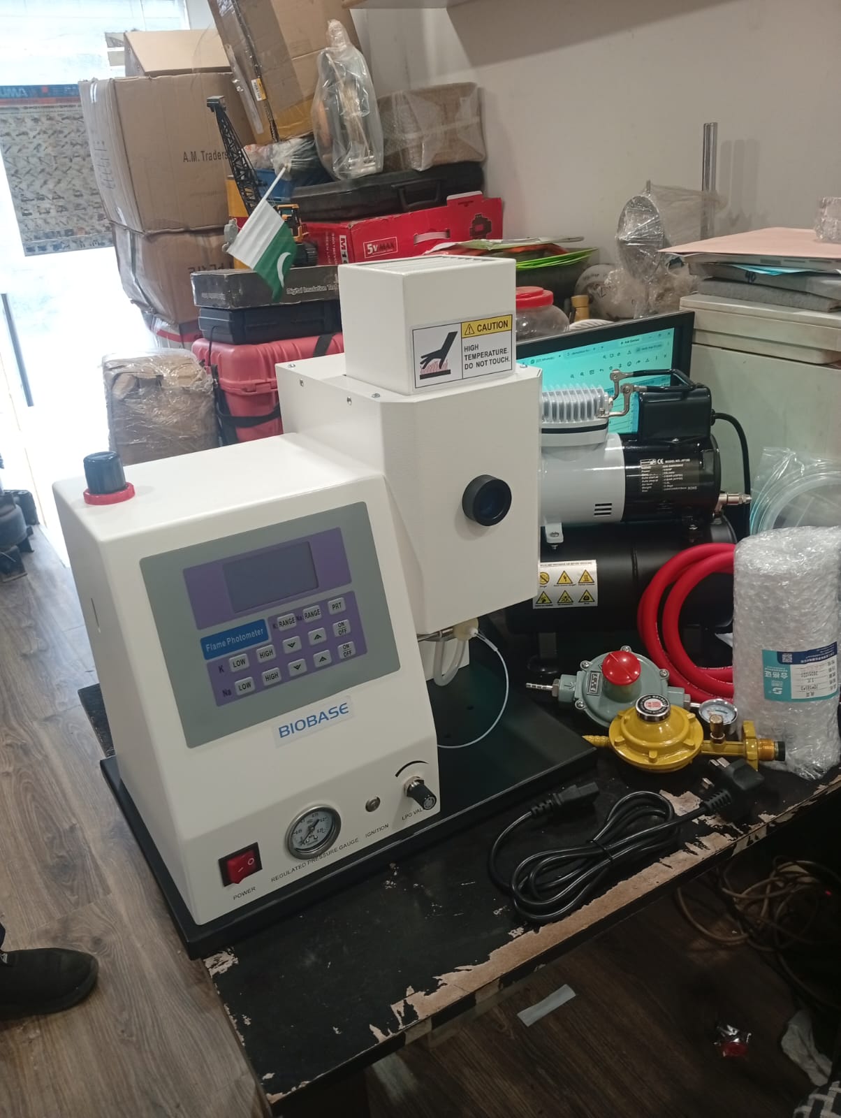BIOBASE Flame Photometer for laboratory potassium sodium analysis