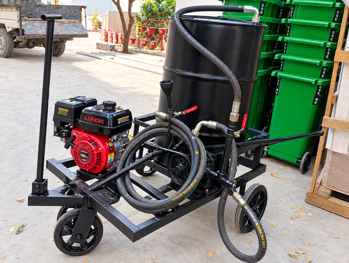 Bitumen Sprayer with 7HP Petrol Engine