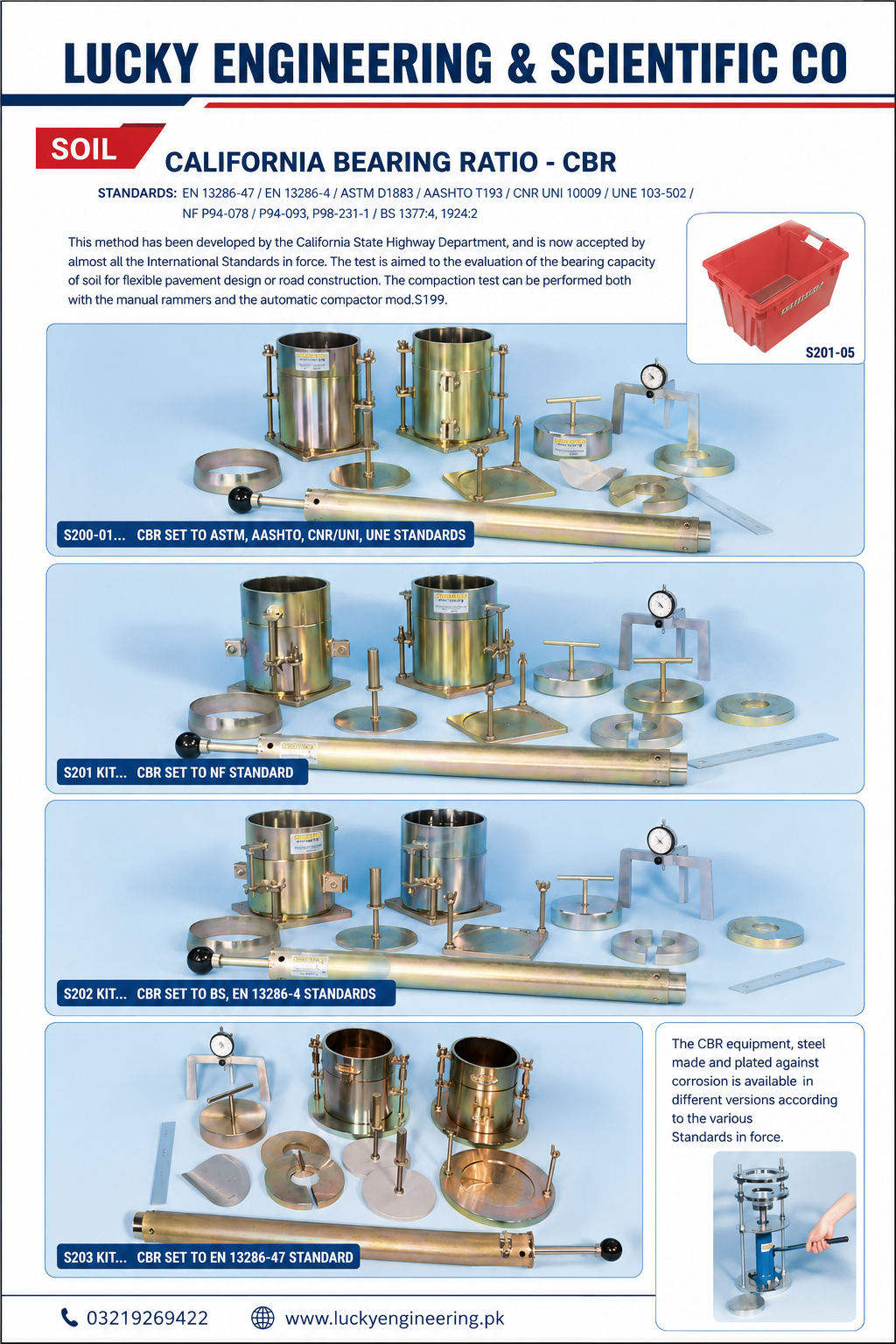 California Bearing Ratio Test Set Supplier in Pakistan