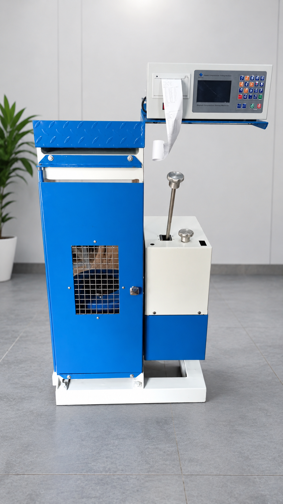Digital Compression Testing Machine control panel