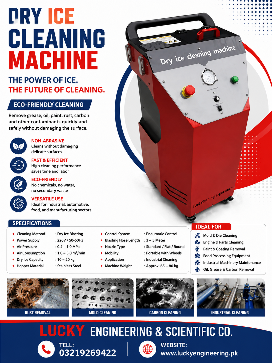 Dry ice Cleaning Machine 