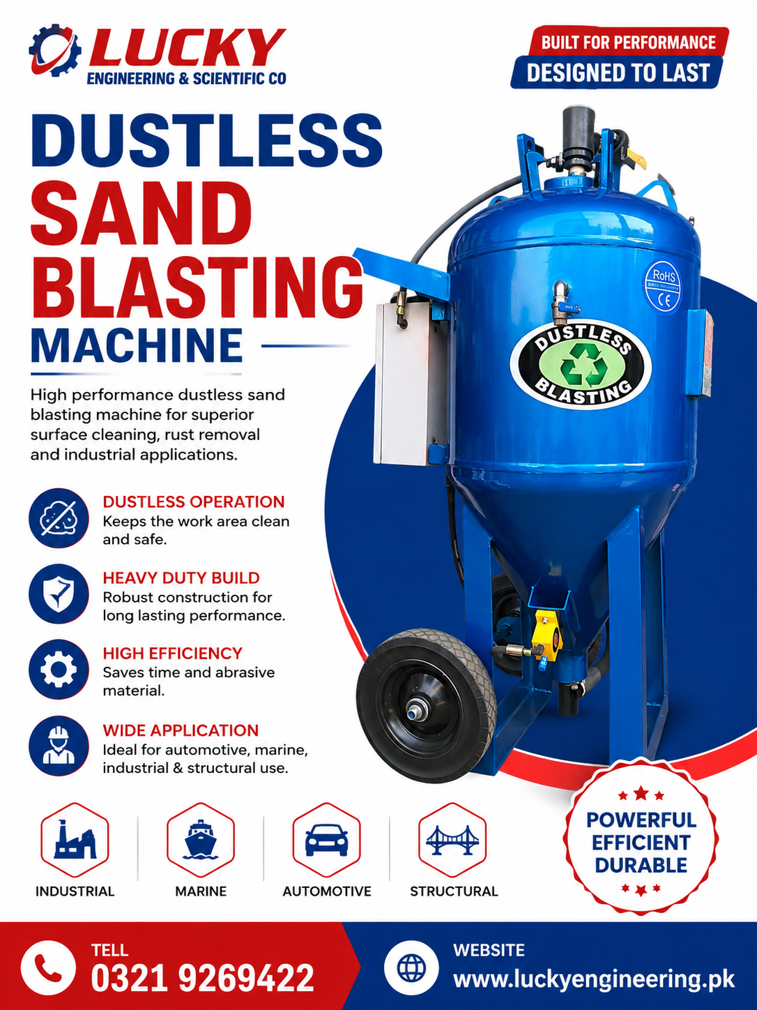 dustless sand blasting machine 