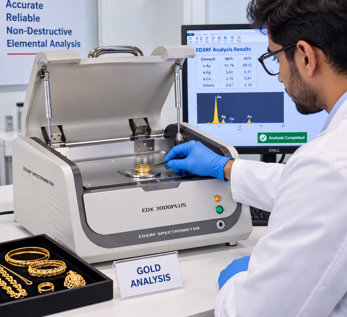 EDX 3000PLUS EDXRF Spectrometer for elemental analysis