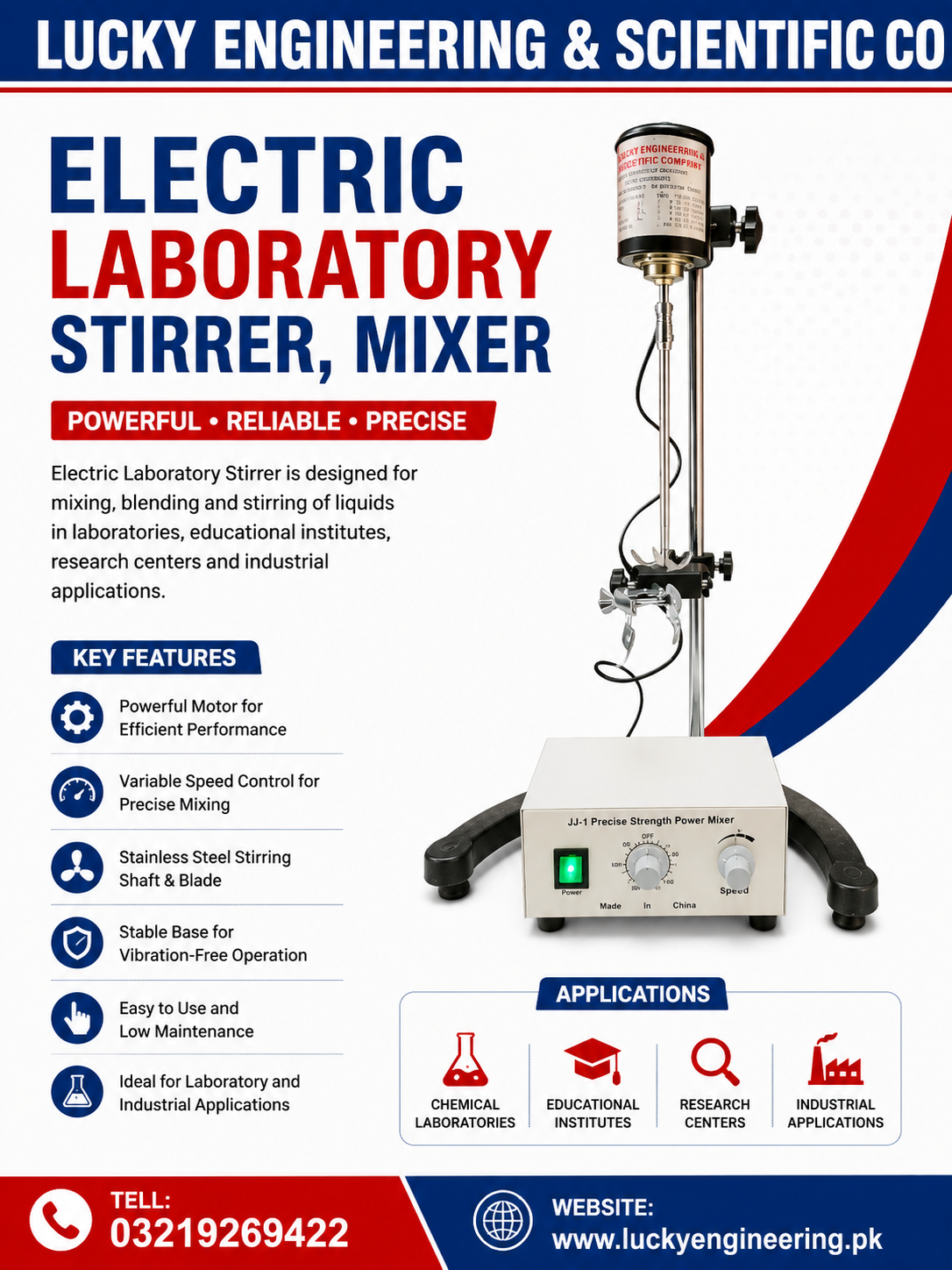 Electric Laboratory Stirrer, Mixer