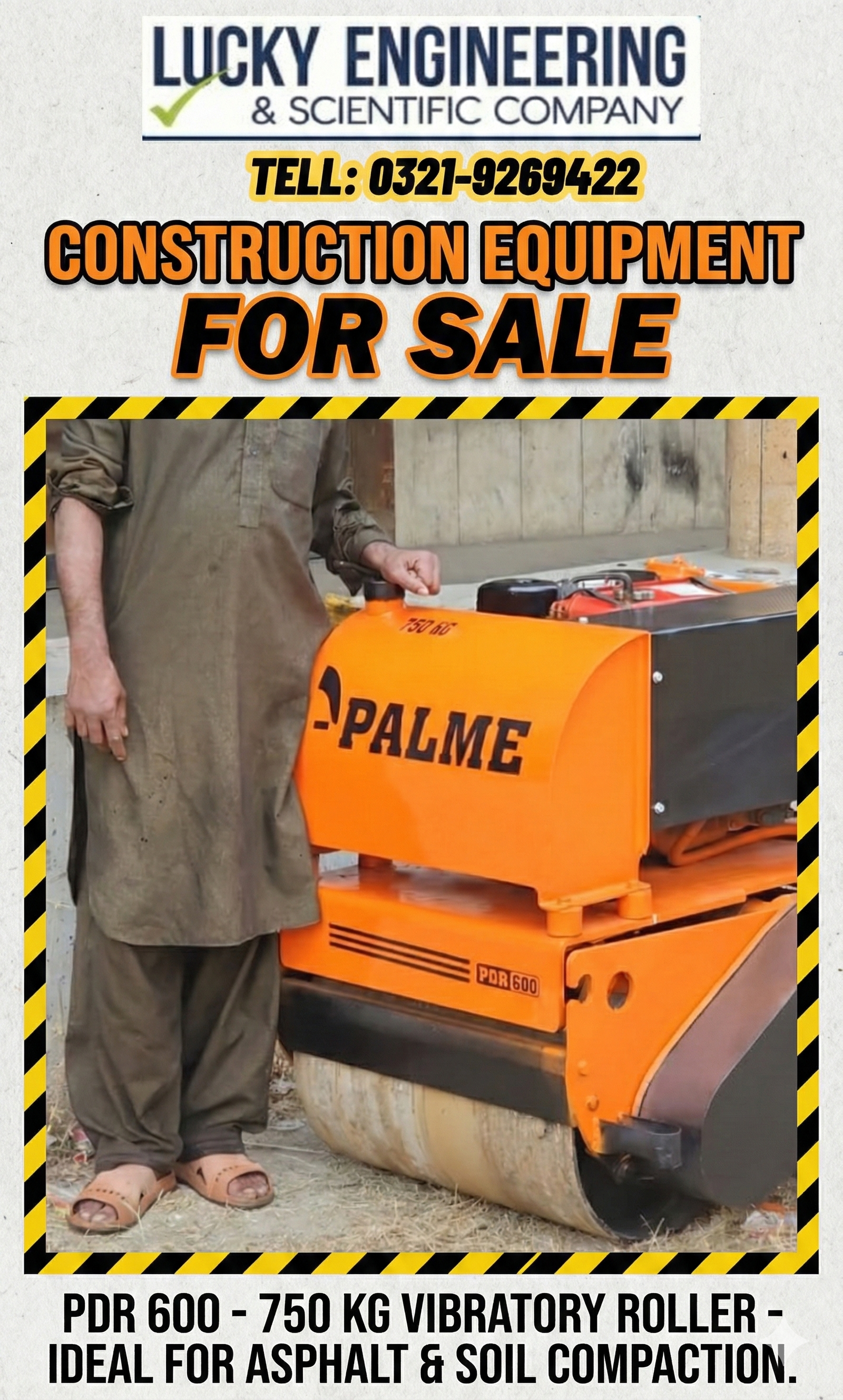 PALME - USA DOUBLE DRUM ROAD ROLLER (Slightly Used)