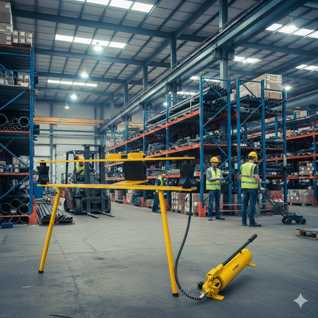 Hydraulic Pipe Bender and Hand Pump set, HHW-2F Tell: 03219269422