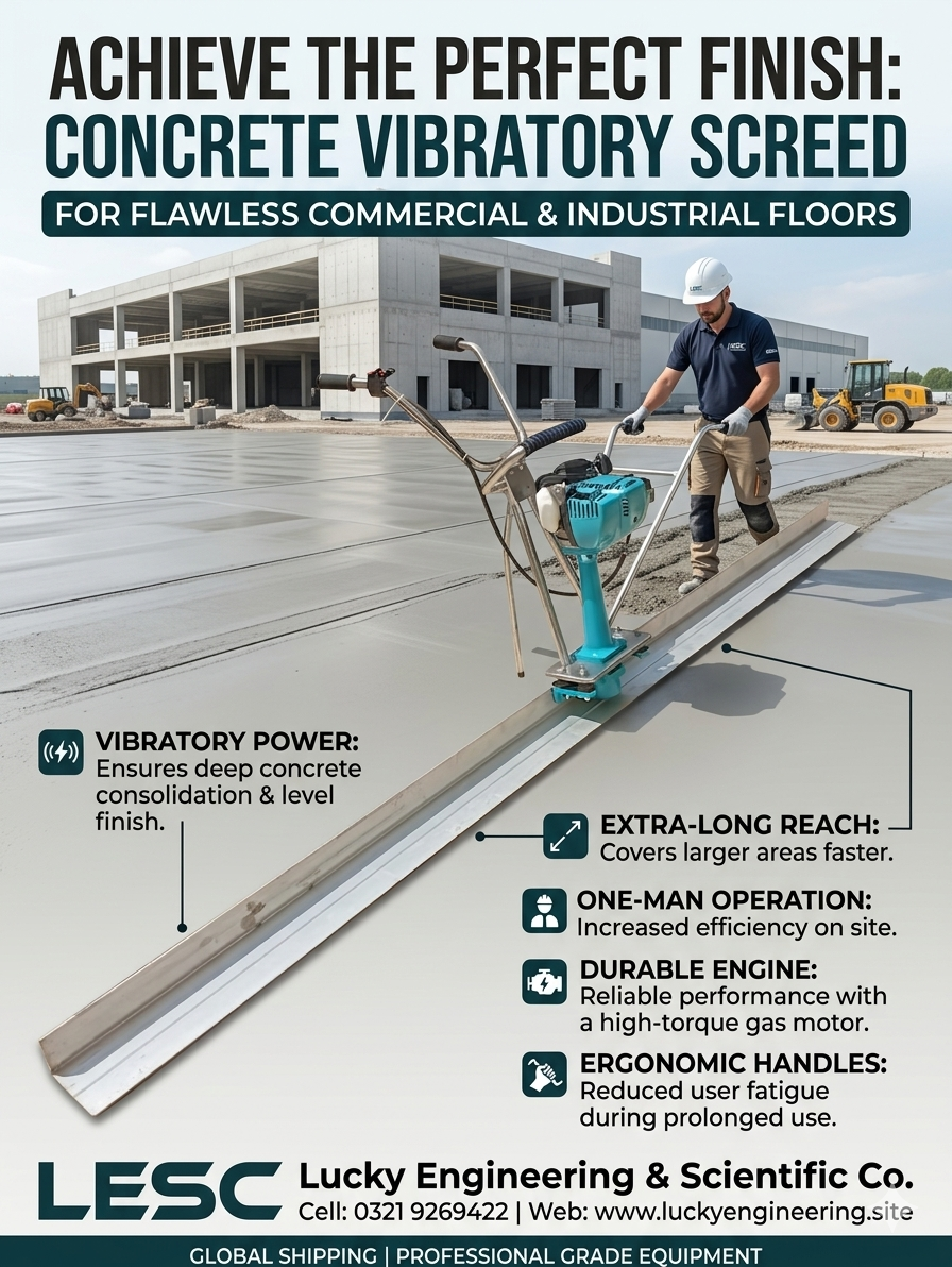 Concrete Finishing Screed Machine in Pakistan | Lucky Engineering & Scientific Co