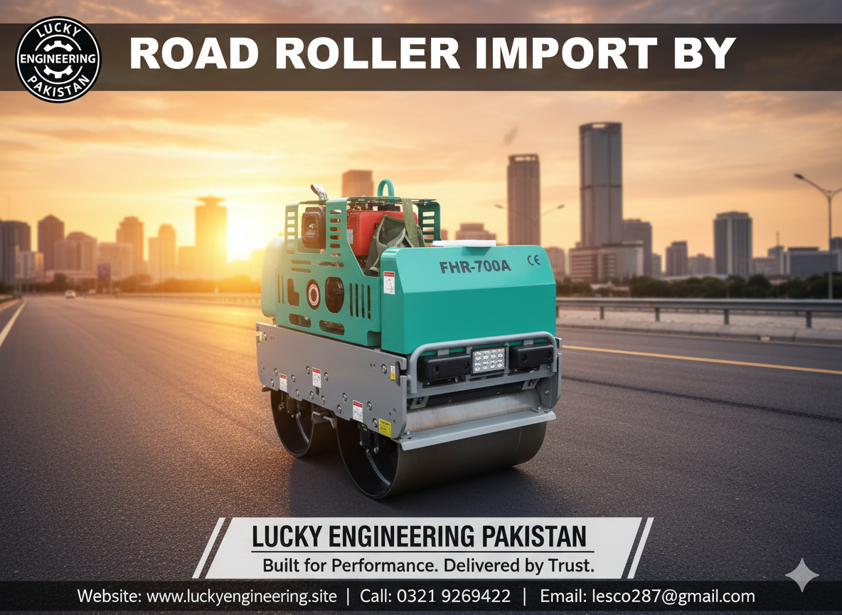 Double Drum Walk Behind Vibratory Road Roller- Pakistan Tell: 03219269422