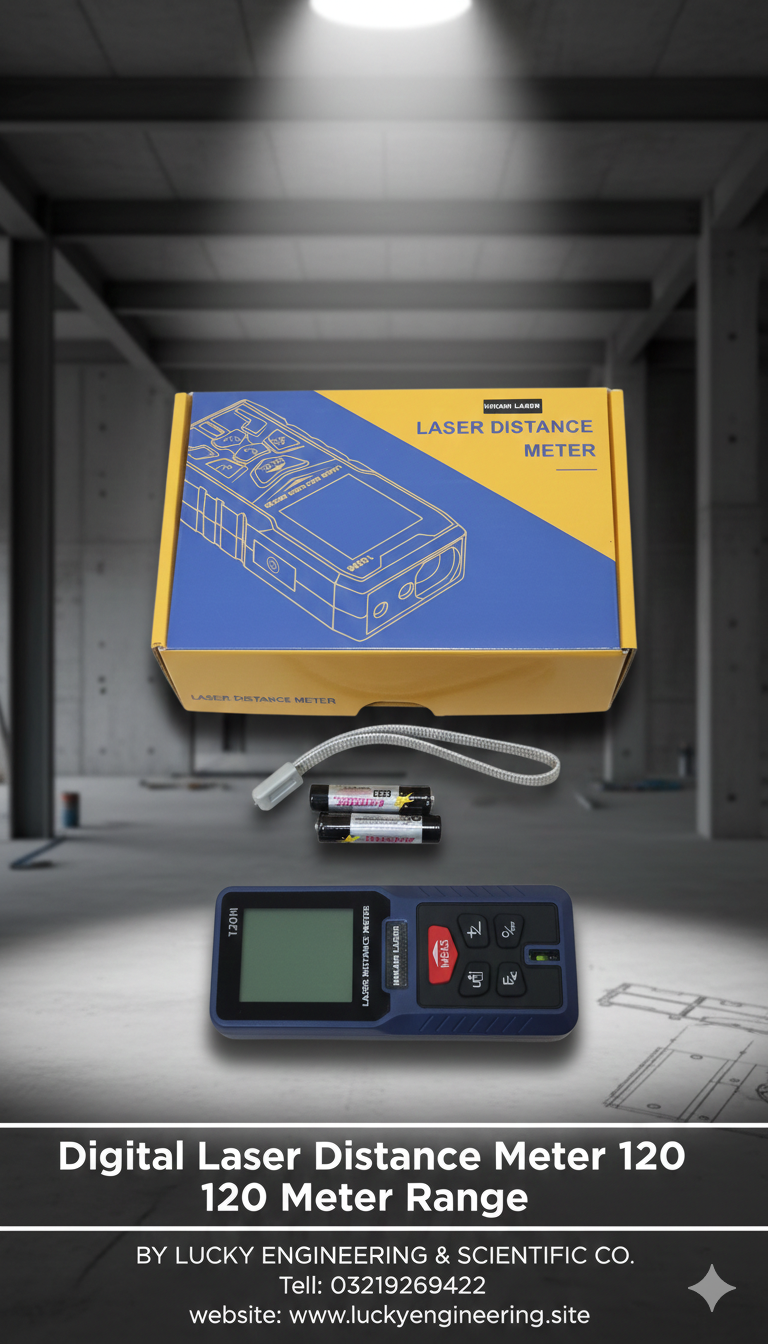 Digital Laser Distance Meter Range 120 Meter  Tell: 03219269422